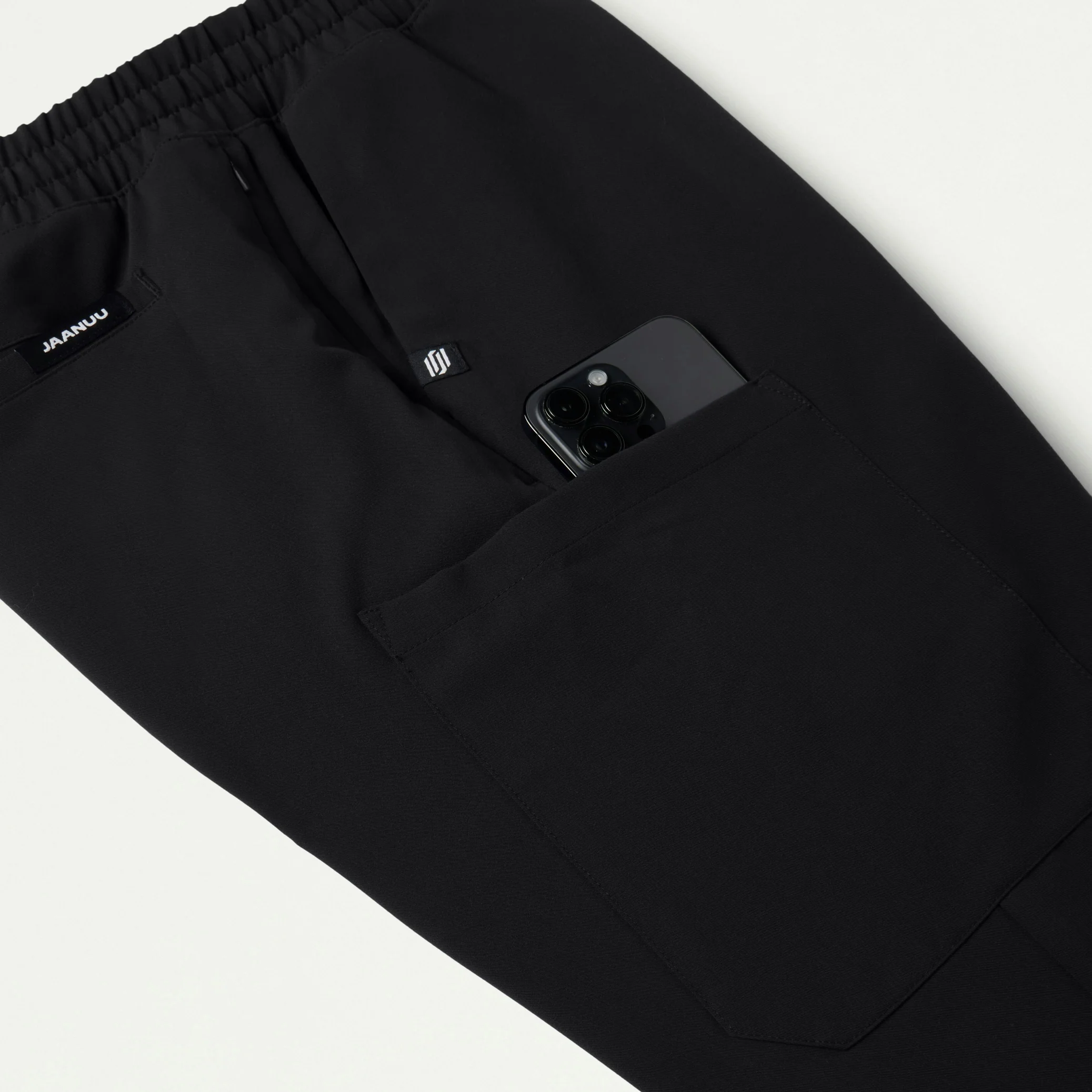 Rhodes Slim Crossover Scrub Jogger - Black - Image 6