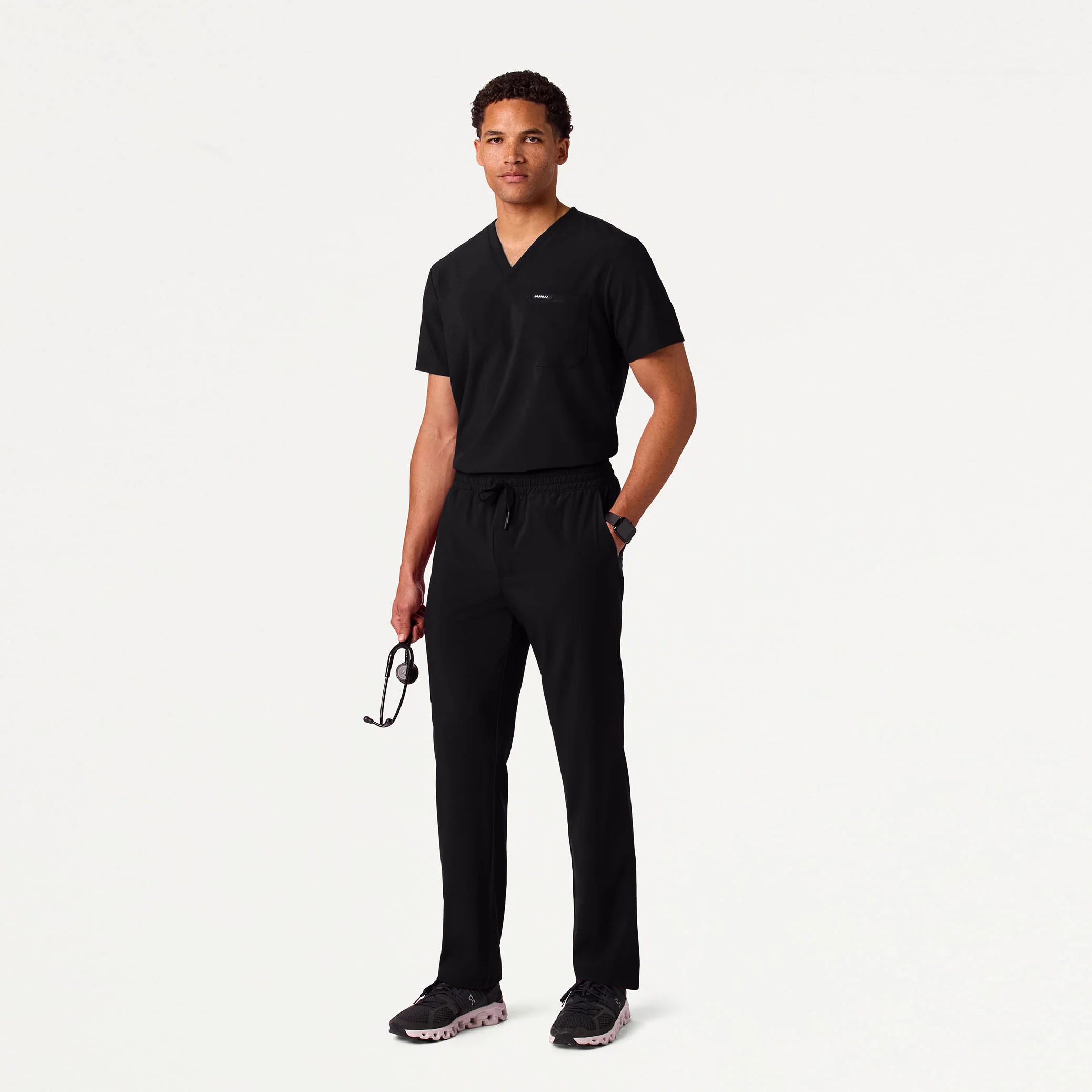 Rhodes UltraLITE™ Straight-Leg Scrub Pant - Black - Image 4