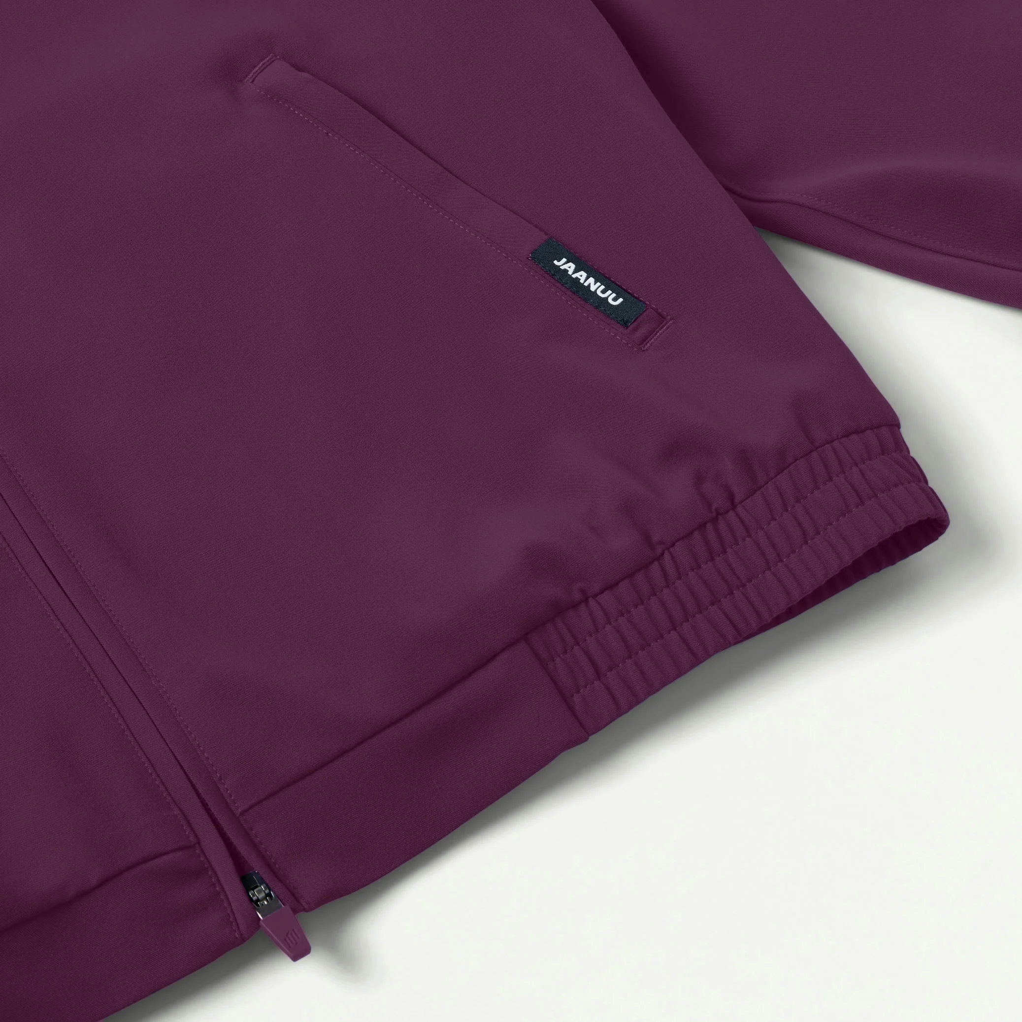Wolfe Everyday 6-Pocket Scrub Jacket - Dark Amethyst - Image 6