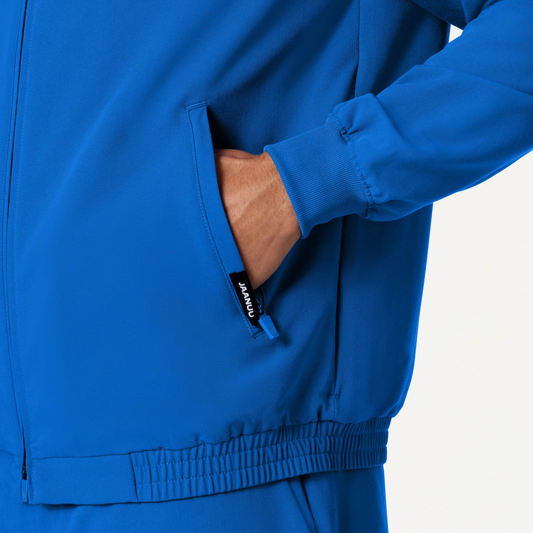 Wolfe Everyday 6-Pocket Scrub Jacket - Royal Blue - Image 7