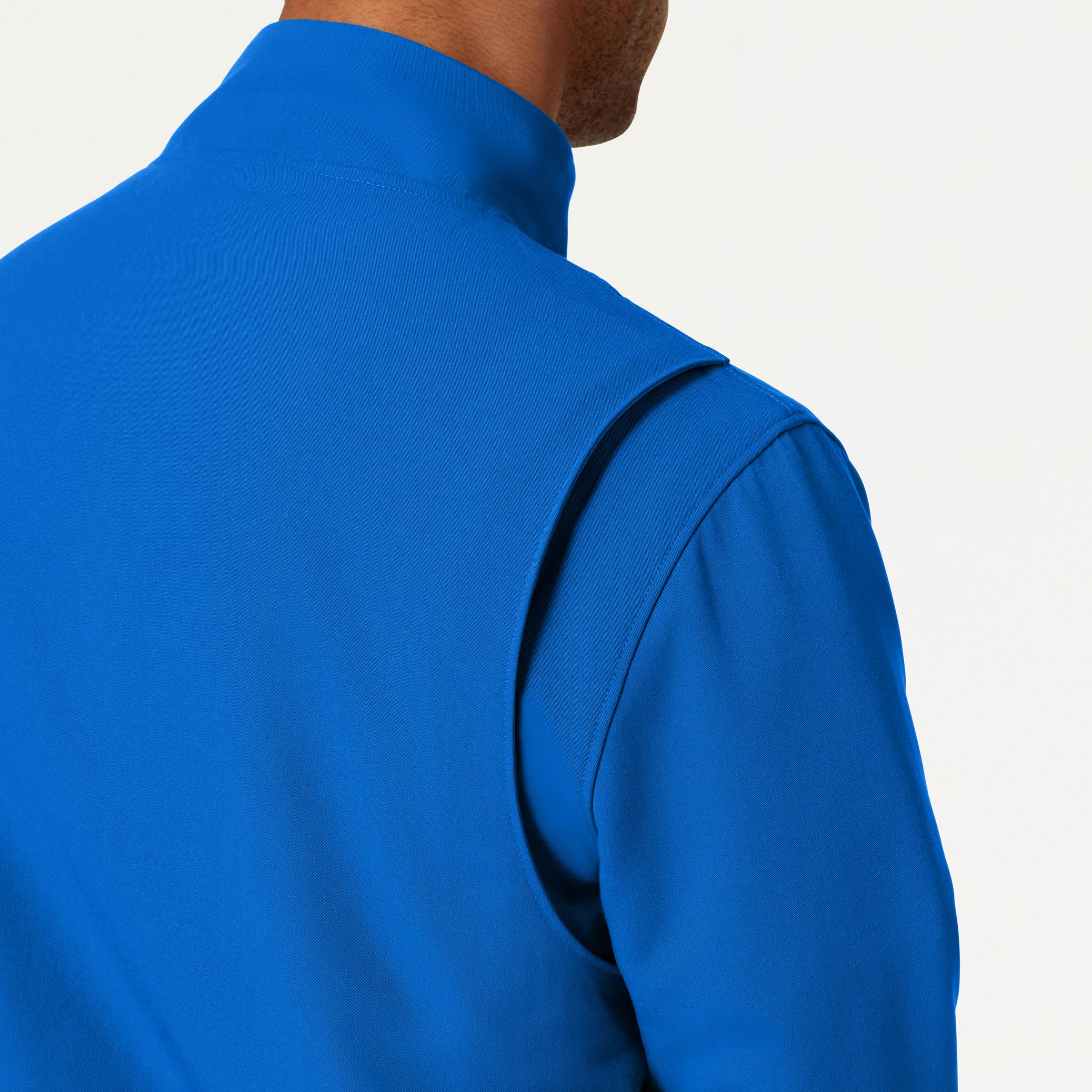 Wolfe Everyday 6-Pocket Scrub Jacket - Royal Blue - Image 8