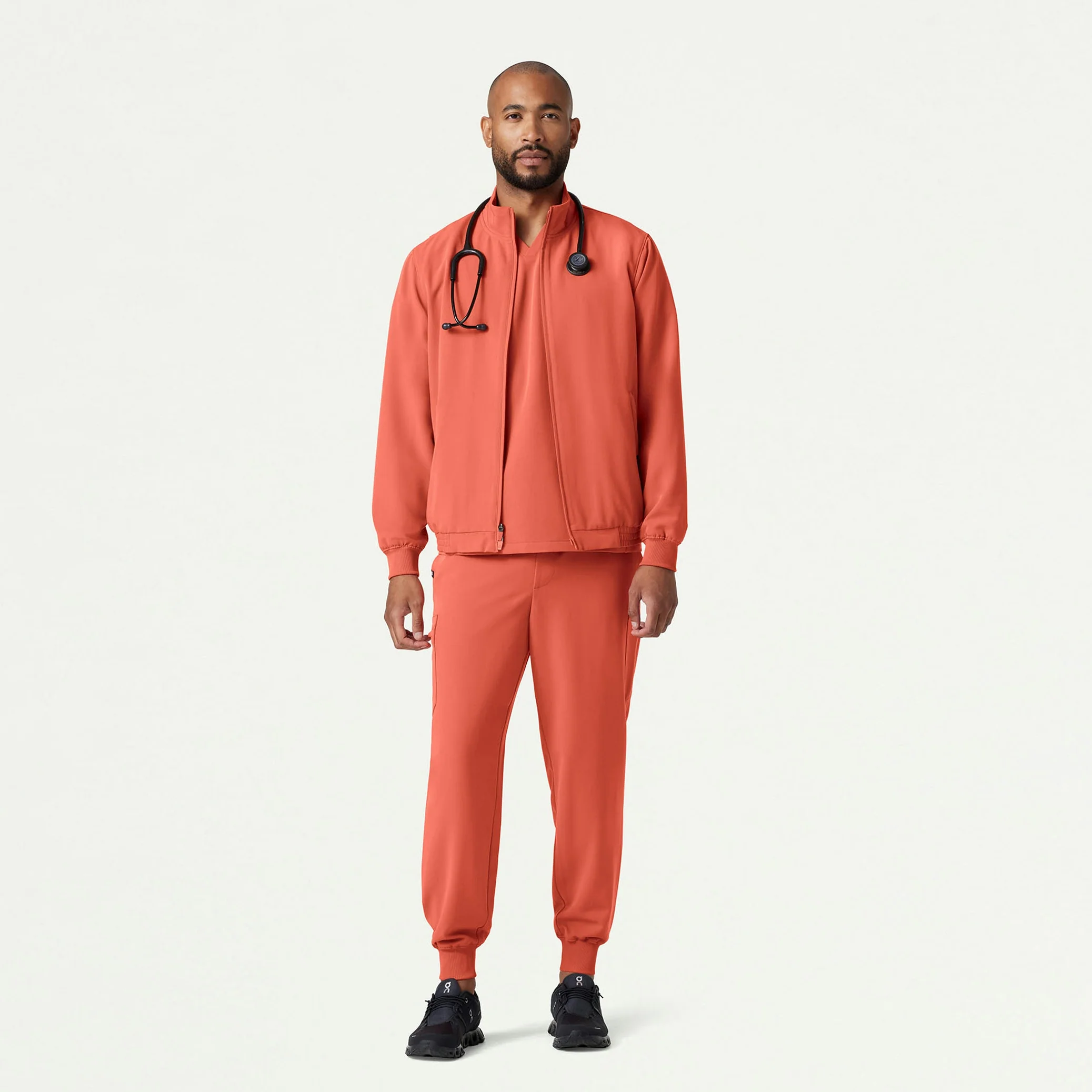 Wolfe Everyday 6-Pocket Scrub Jacket - Terra - Image 3