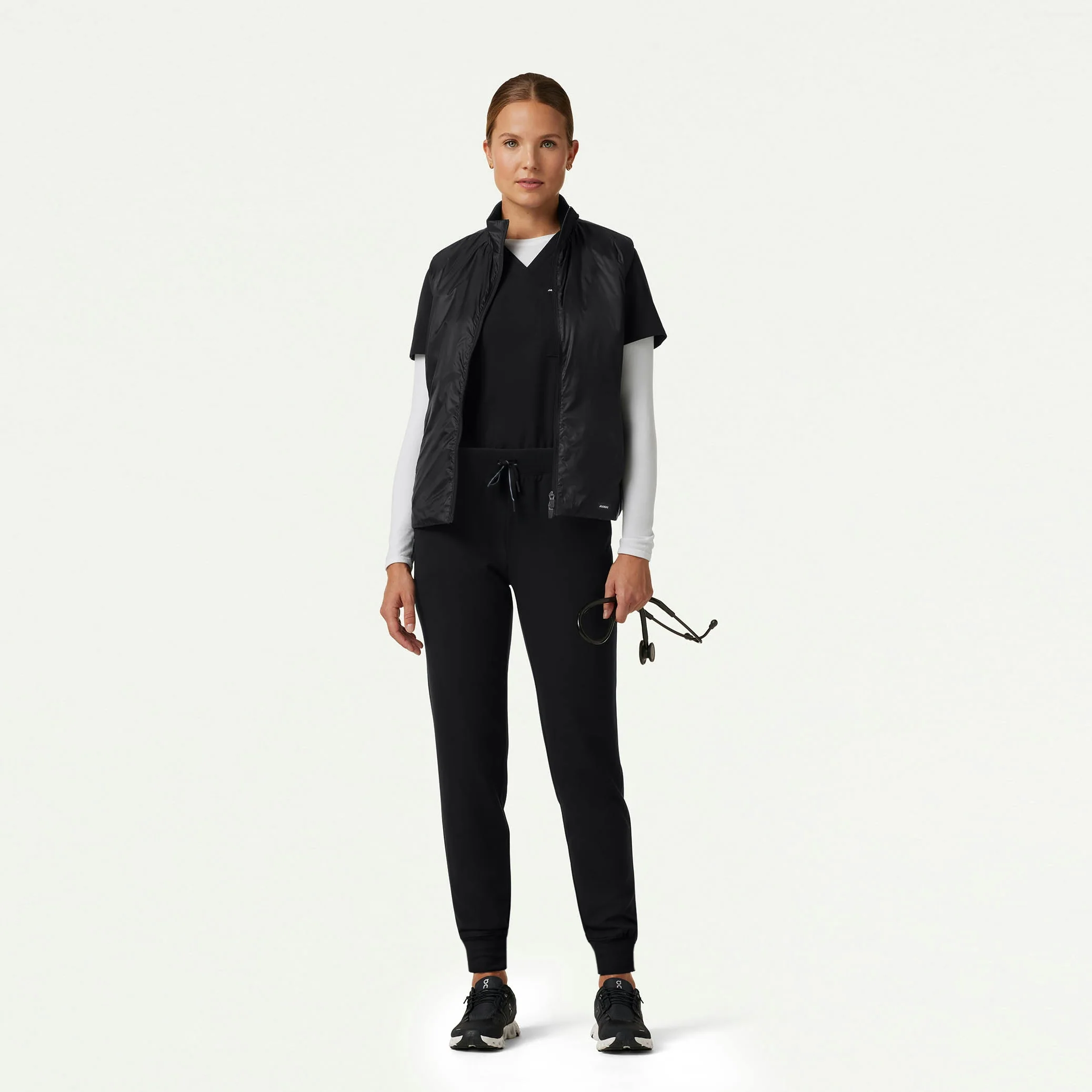 The Alex Tri-Layer Scrub Set - Black
