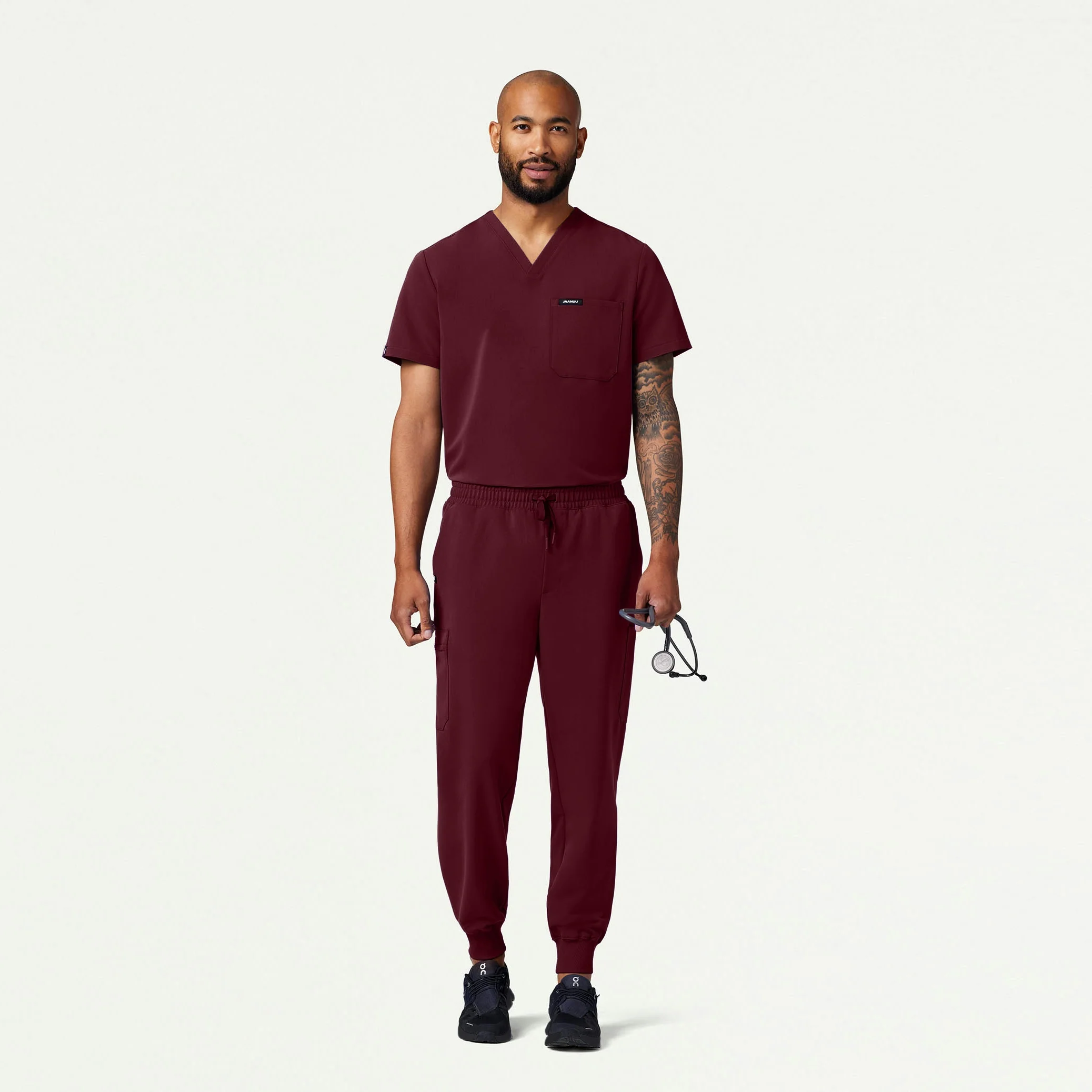The Auggie Essential Scrub Set - Burgundy