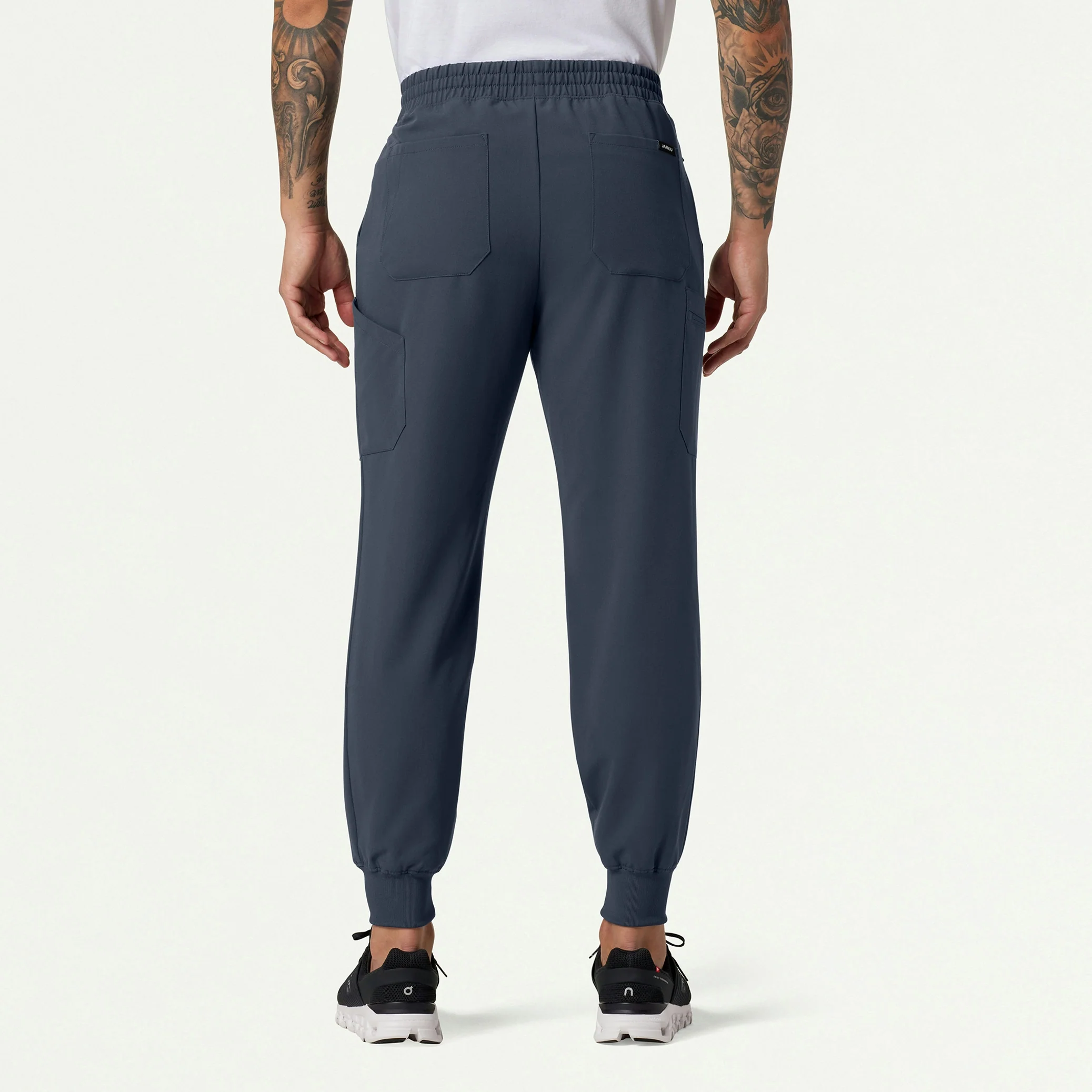 The Auggie Fleece Scrub Set - Carbon Gray - Image 2
