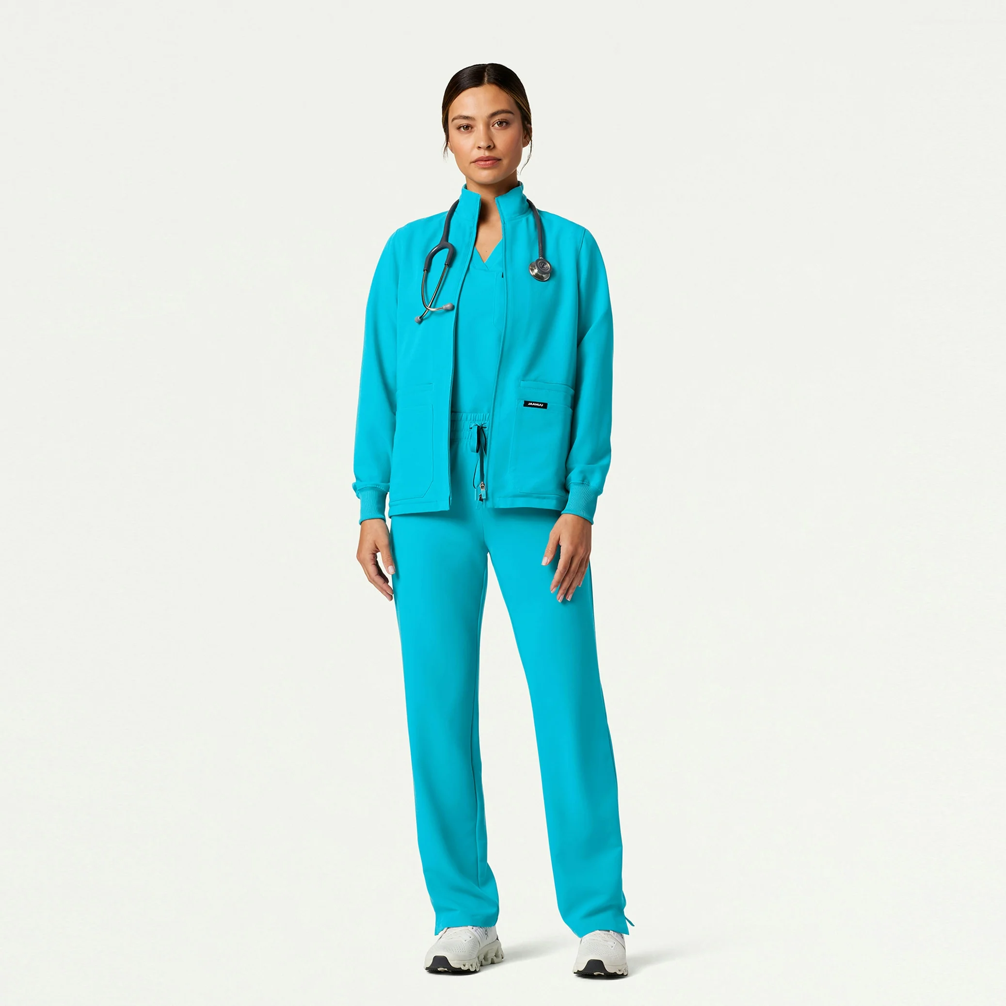 The Emma Jacket Scrub Set - Midnight Navy