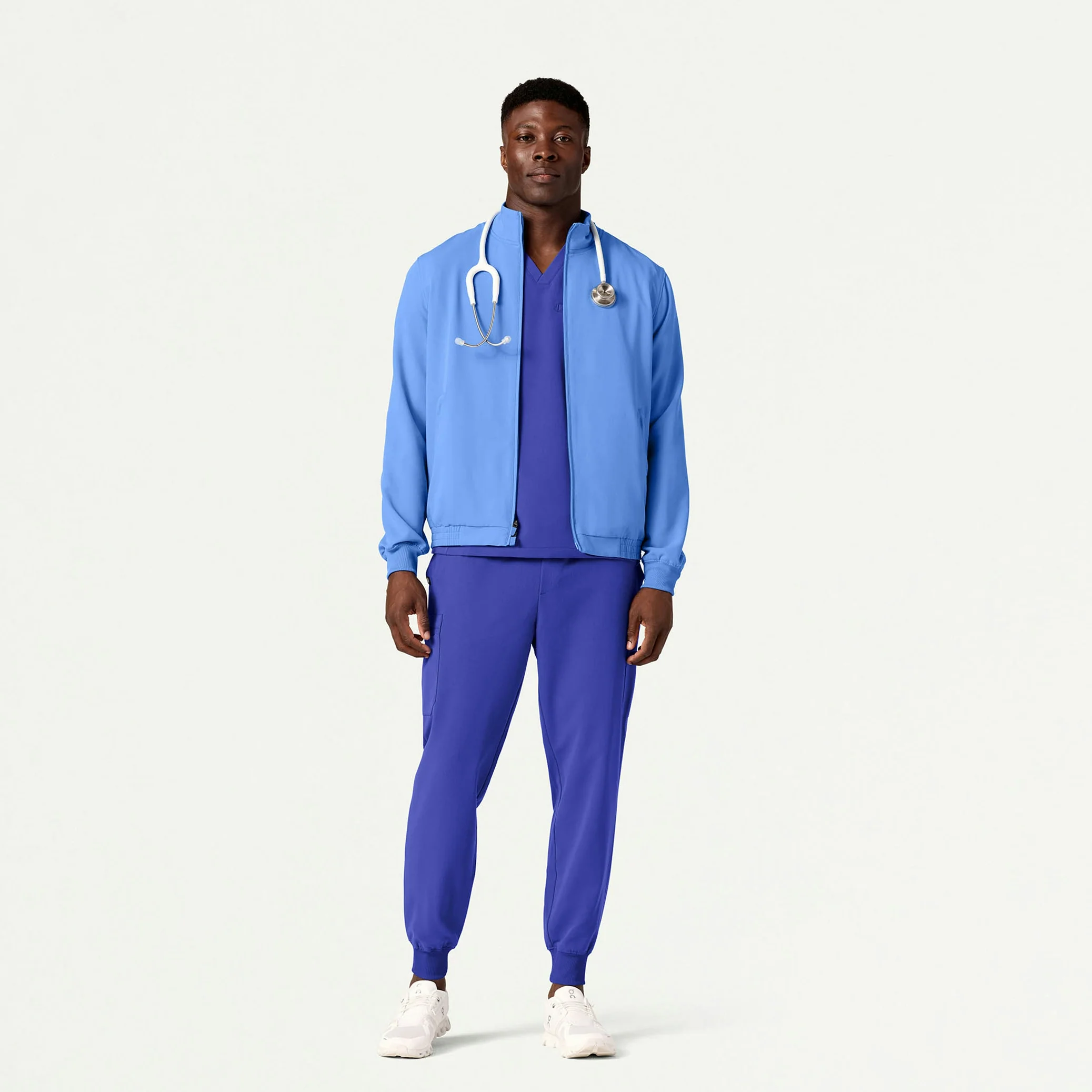 The Geiger Jacket Scrub Set - Moon Blue - Image 2