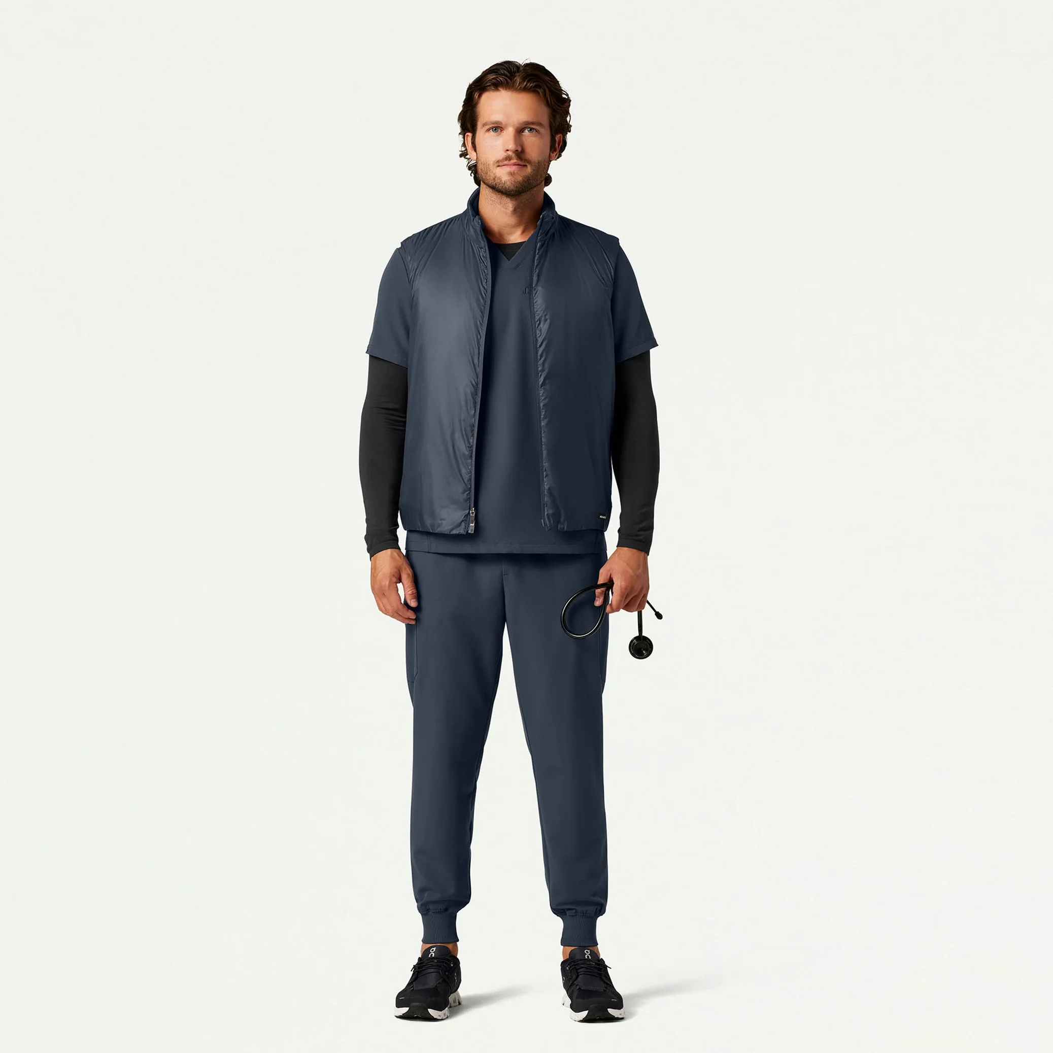The Geiger Tri-Layer Scrub Set - Carbon Gray