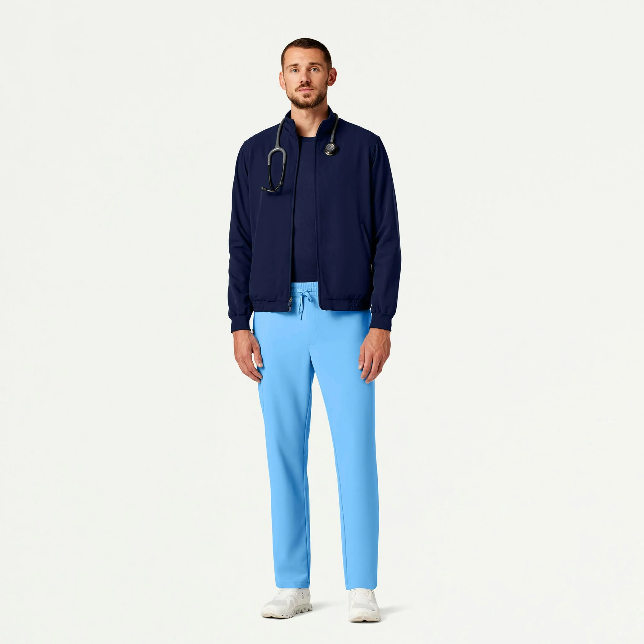 The Kohn Layered Scrub Set - Moon Blue