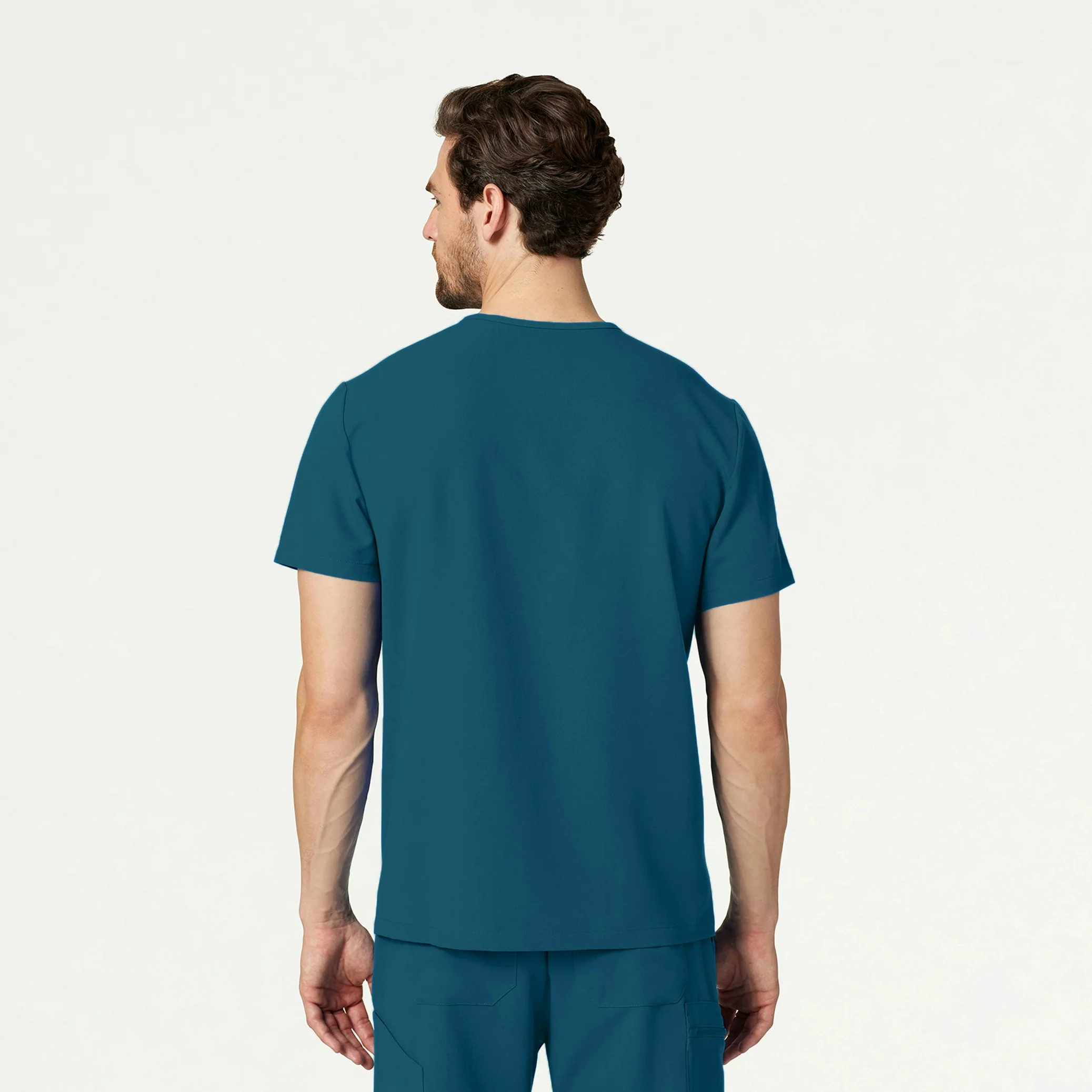 The 11-Pocket Scrub Set - Caribbean Blue - Image 3