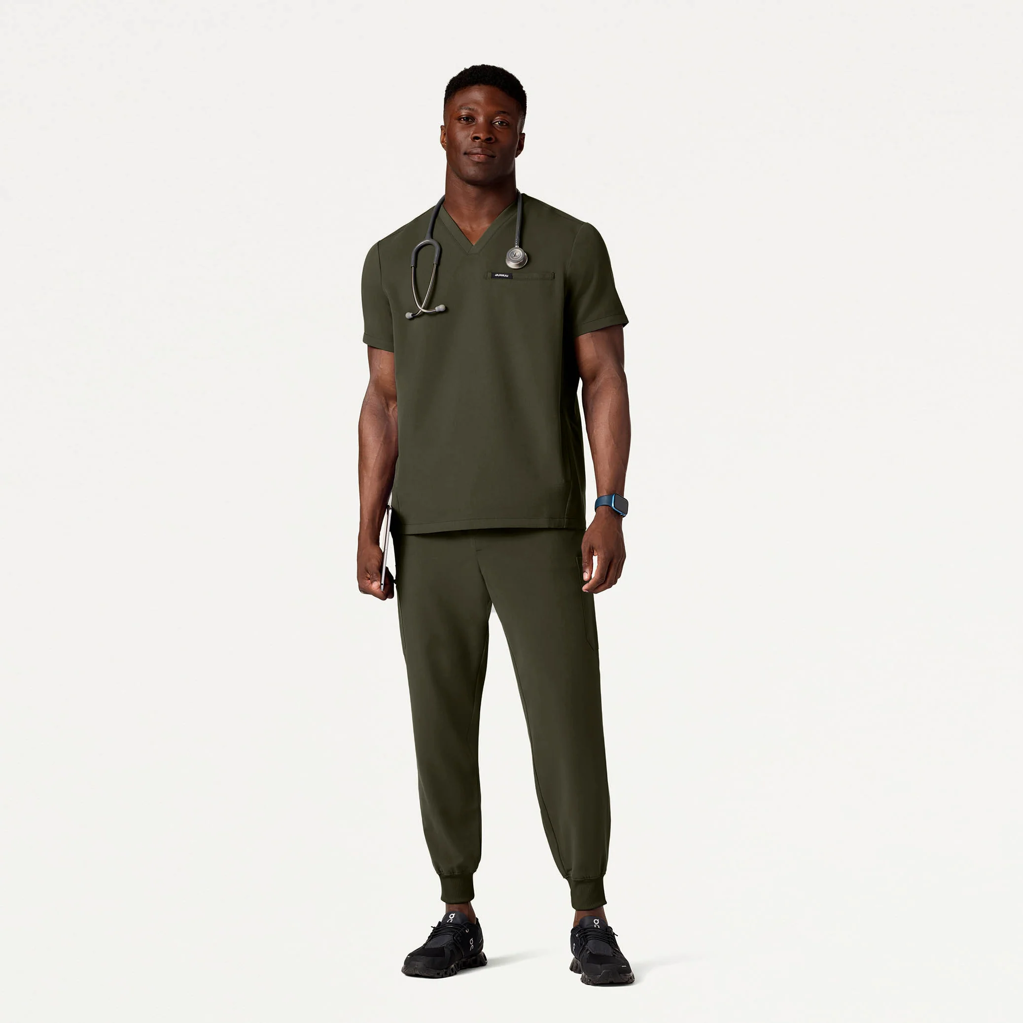The 11-Pocket Scrub Set - Deep Olive