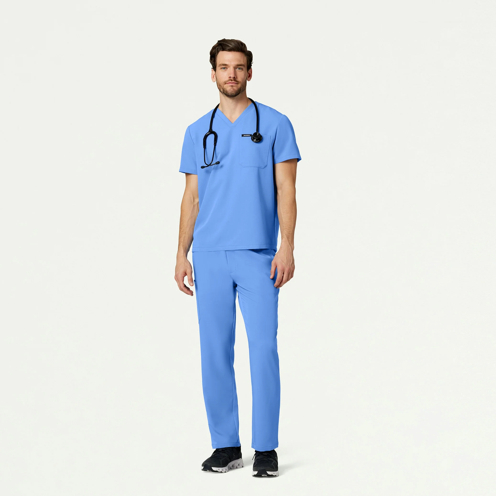 The Niels Essential Scrub Set - Ceil Blue