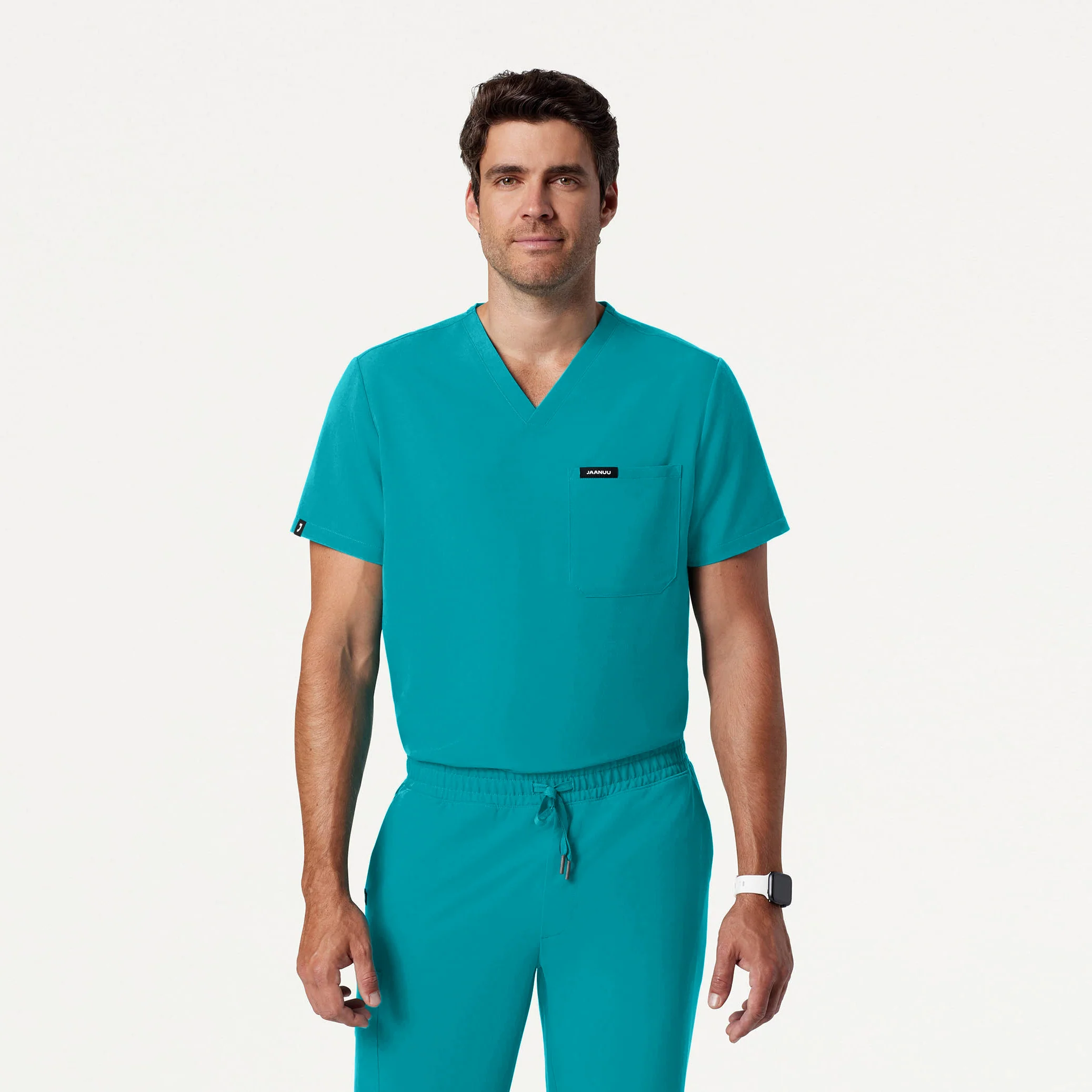 The Niels Essential Scrub Set - Teal - Image 2