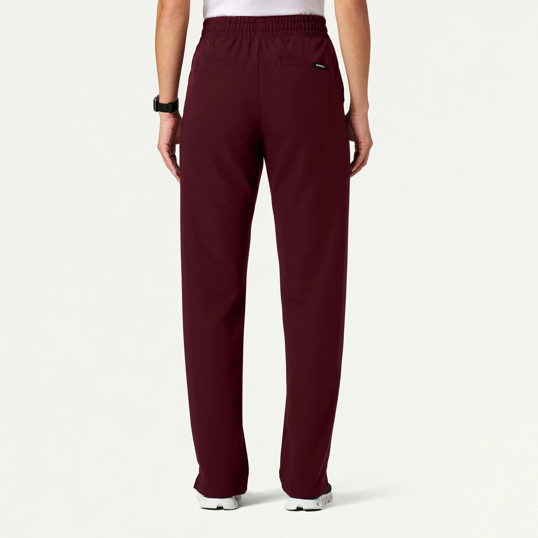 The Phoebe Jacket Scrub Set - Burgundy - Image 2