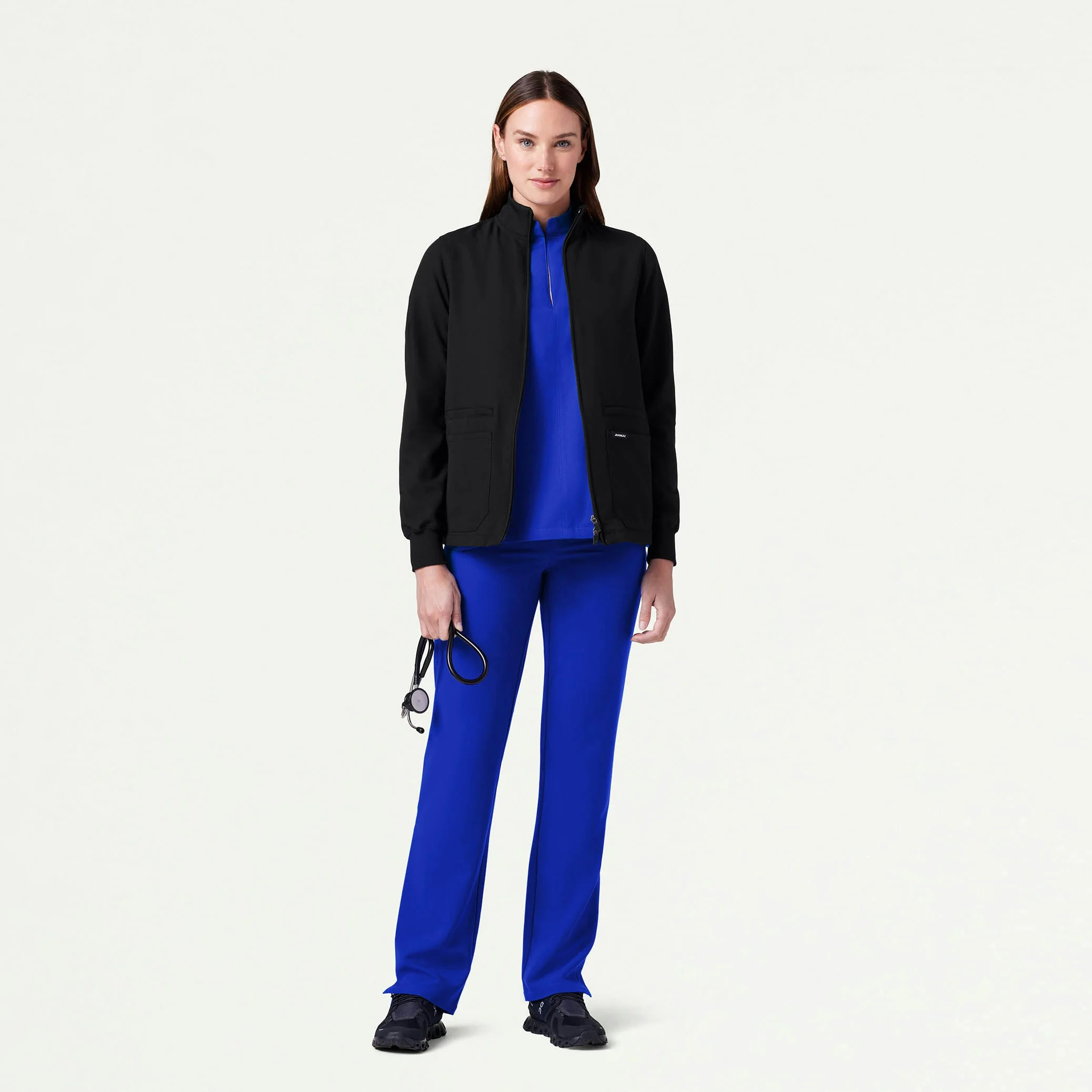 The Phoebe Jacket Scrub Set - Electric Blue