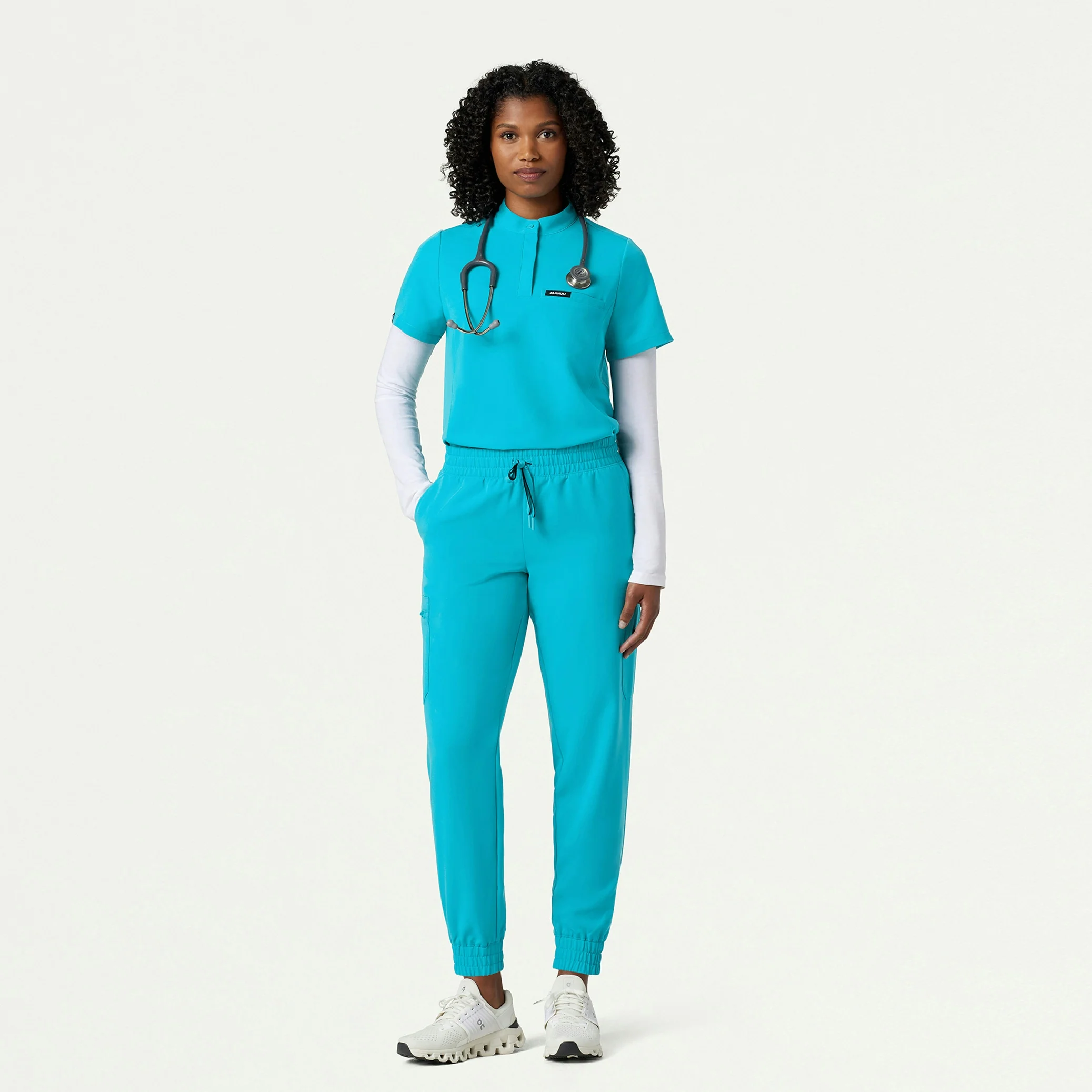 The Rae Underscrub Set - Heather Gray