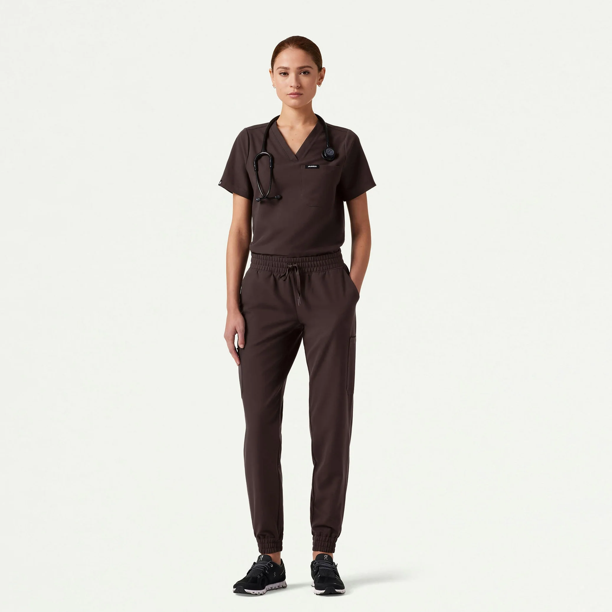 The Ryla Essential Scrub Set - Heather Gray
