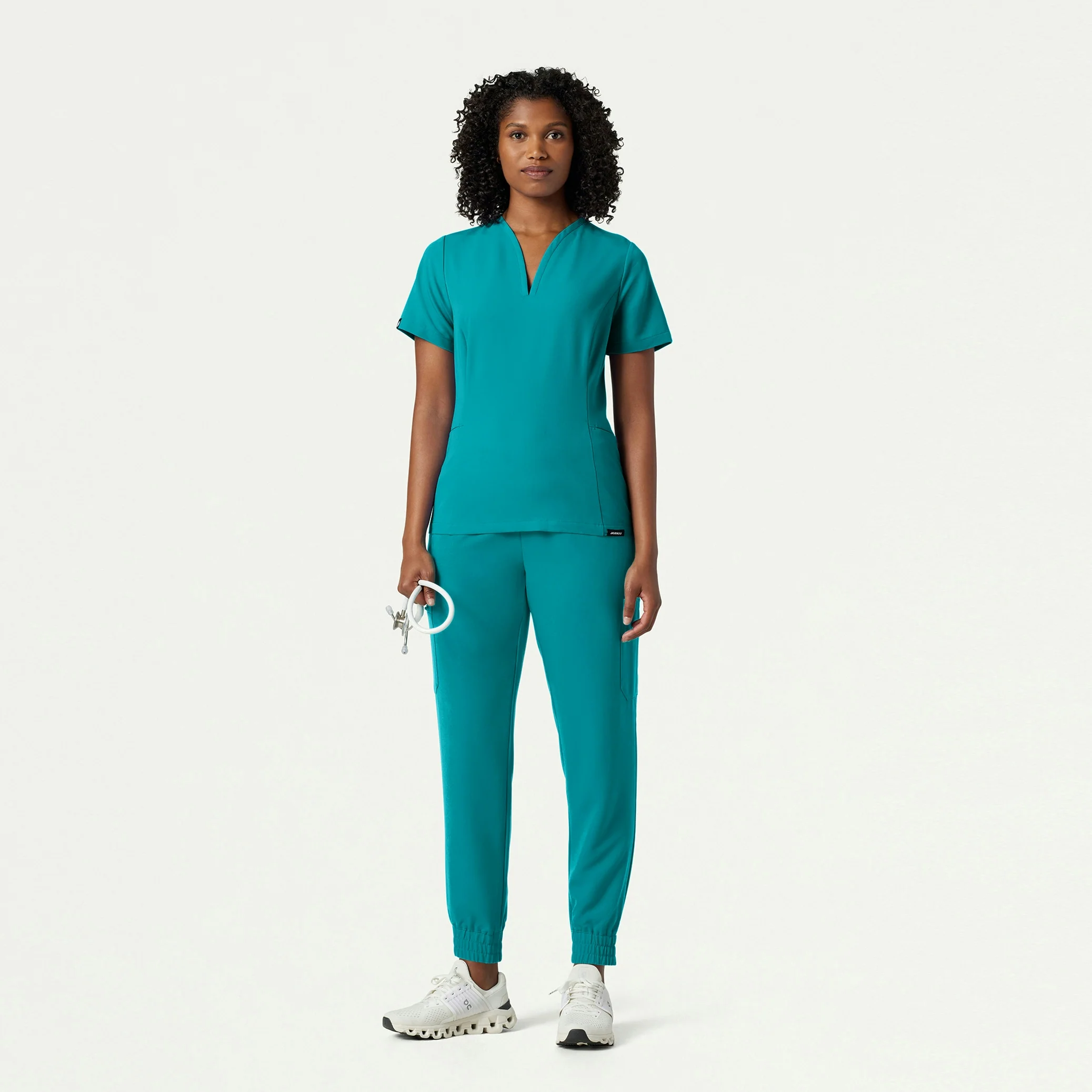 The Samari Essential Scrub Set - Heather Gray
