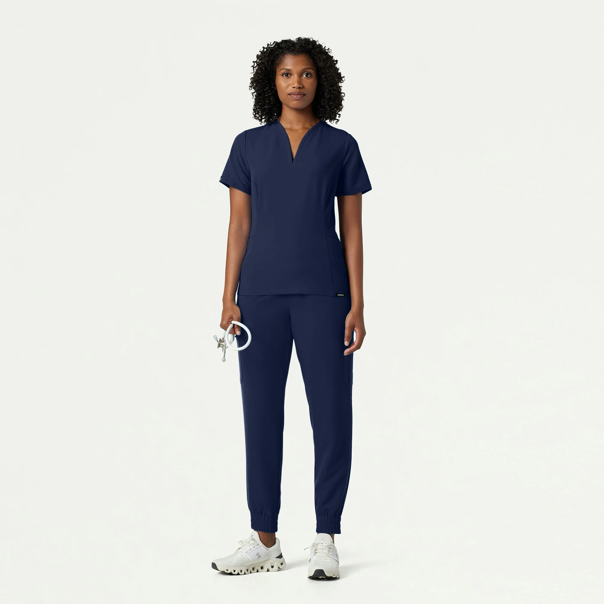 The Samari Essential Scrub Set - Midnight Navy