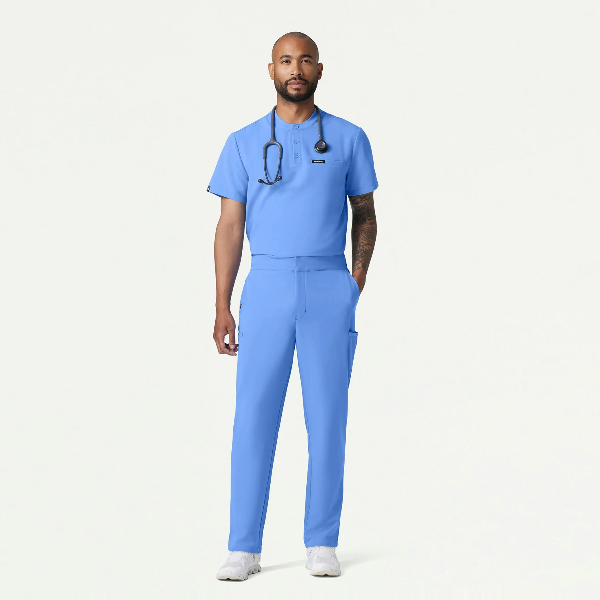 The Thom Essential Scrub Set - Ceil Blue