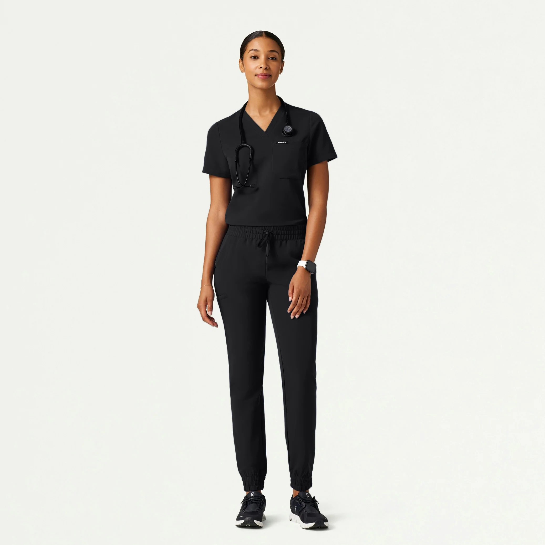 The Verda Essential Scrub Set - Black