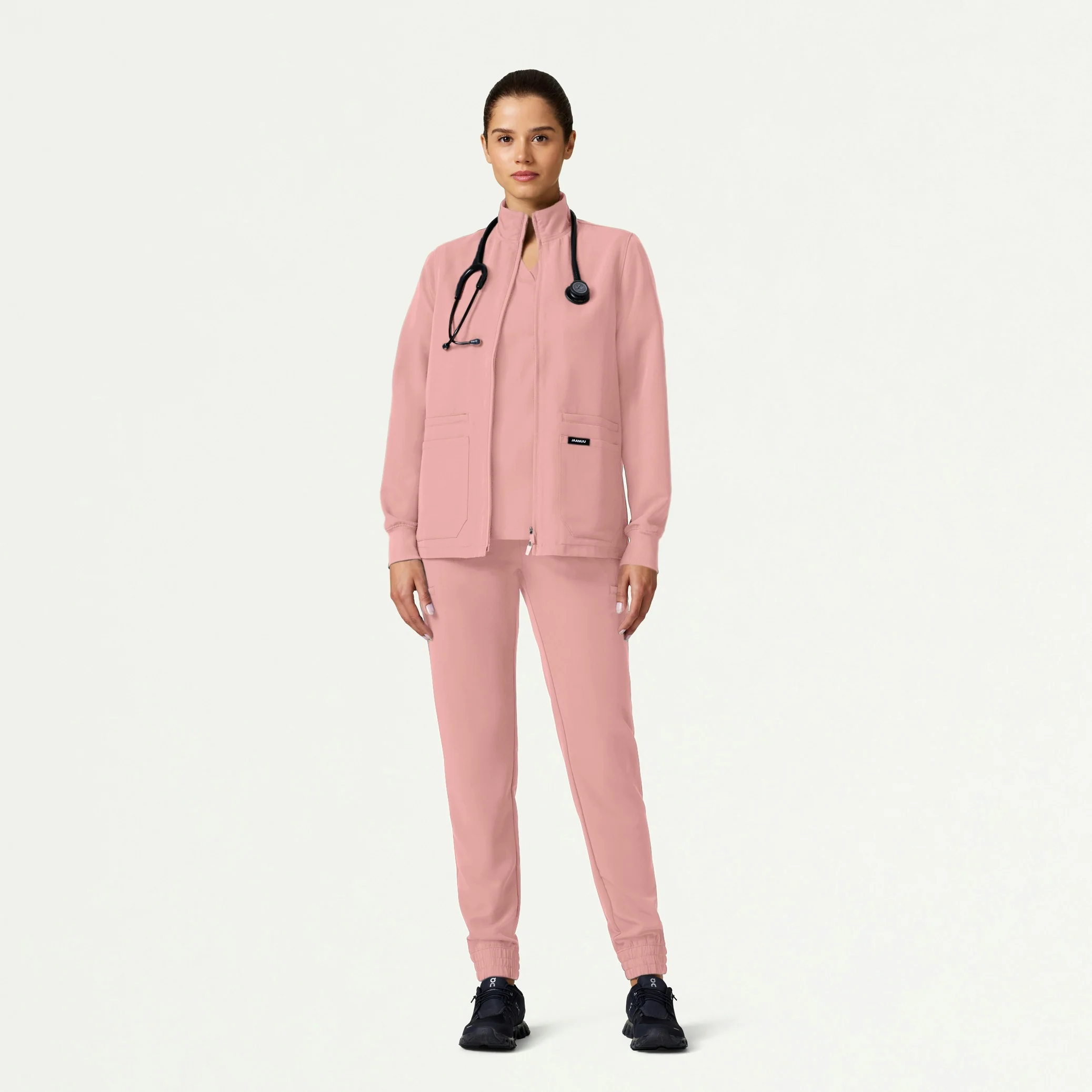 The Verda Jacket Scrub Set - Mauve