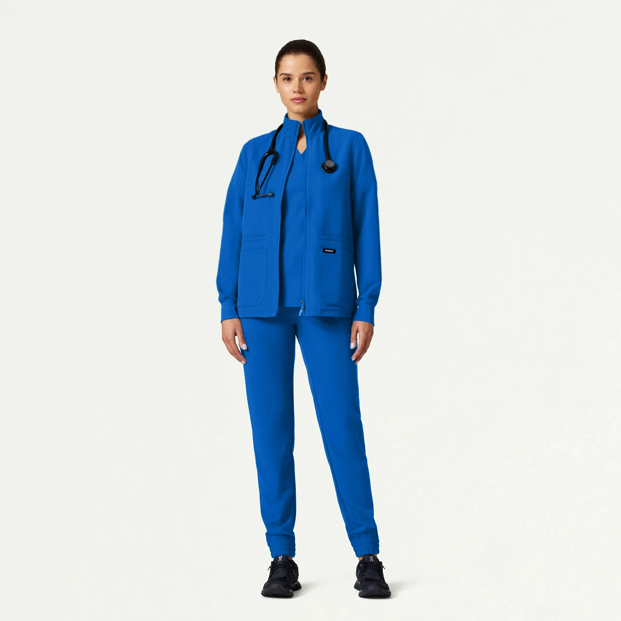 The Verda Jacket Scrub Set - Royal Blue