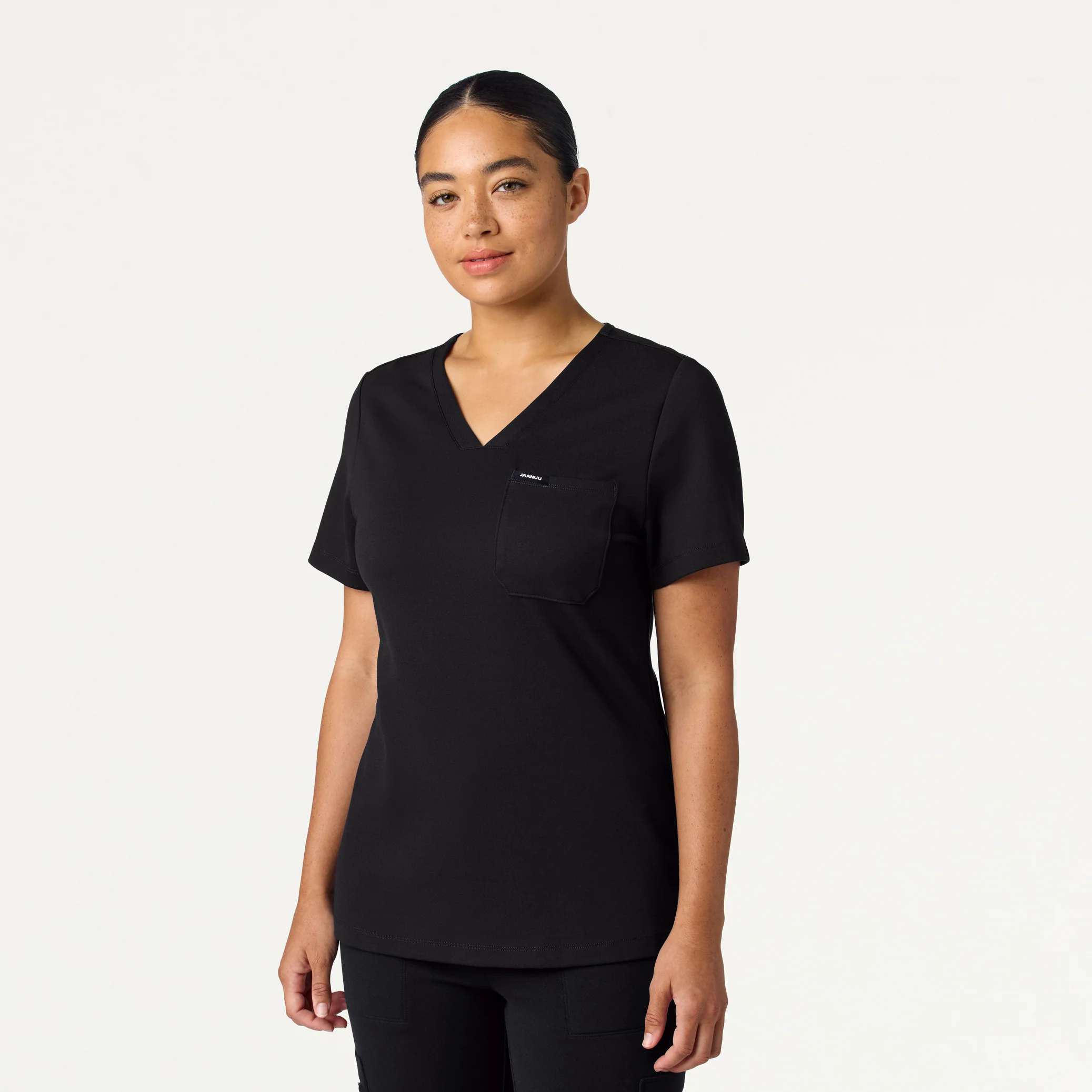 The 11-Pocket UltraSOFT Scrub Set - Black - Image 2
