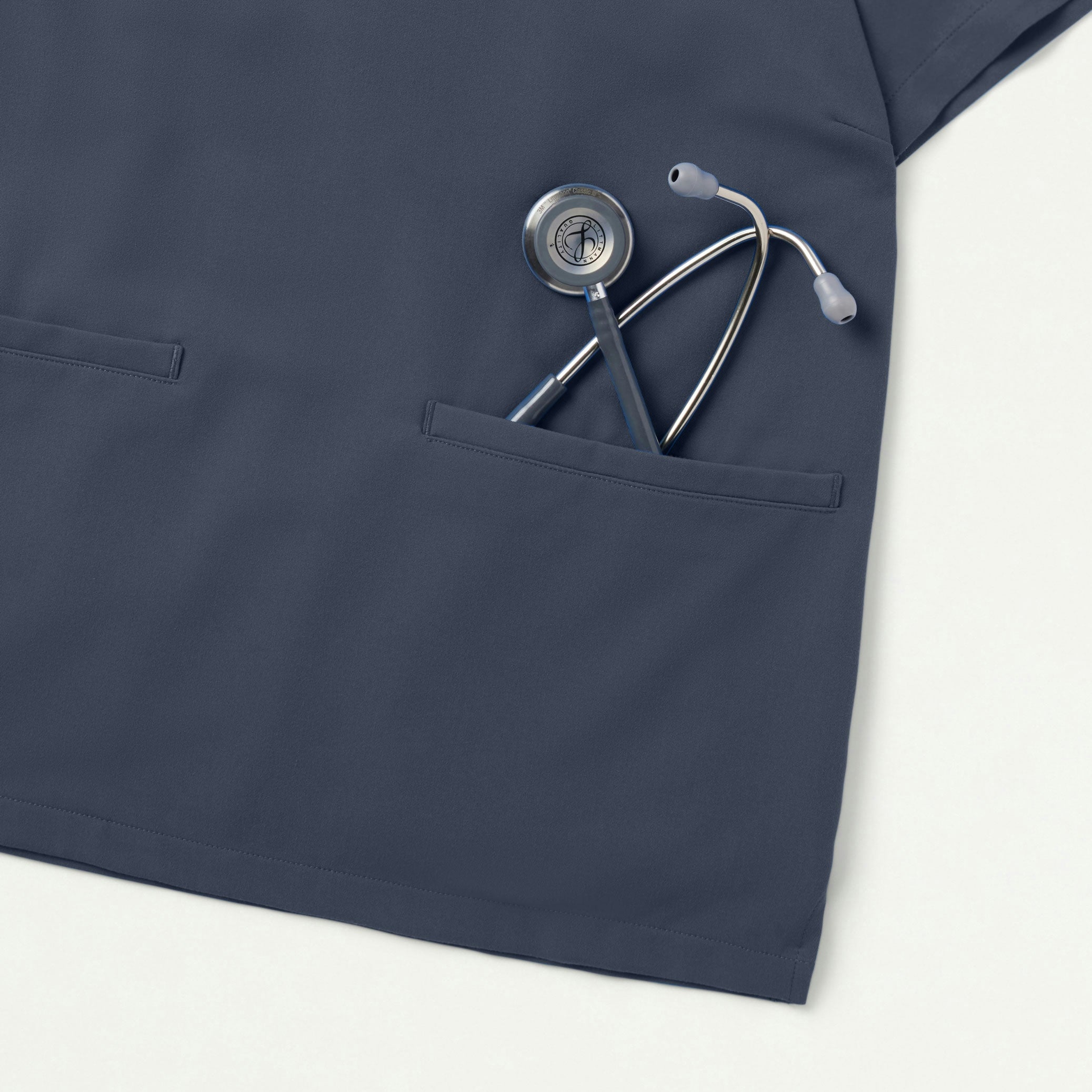 The Classic Notch Scrub Set - Carbon Gray - Image 4