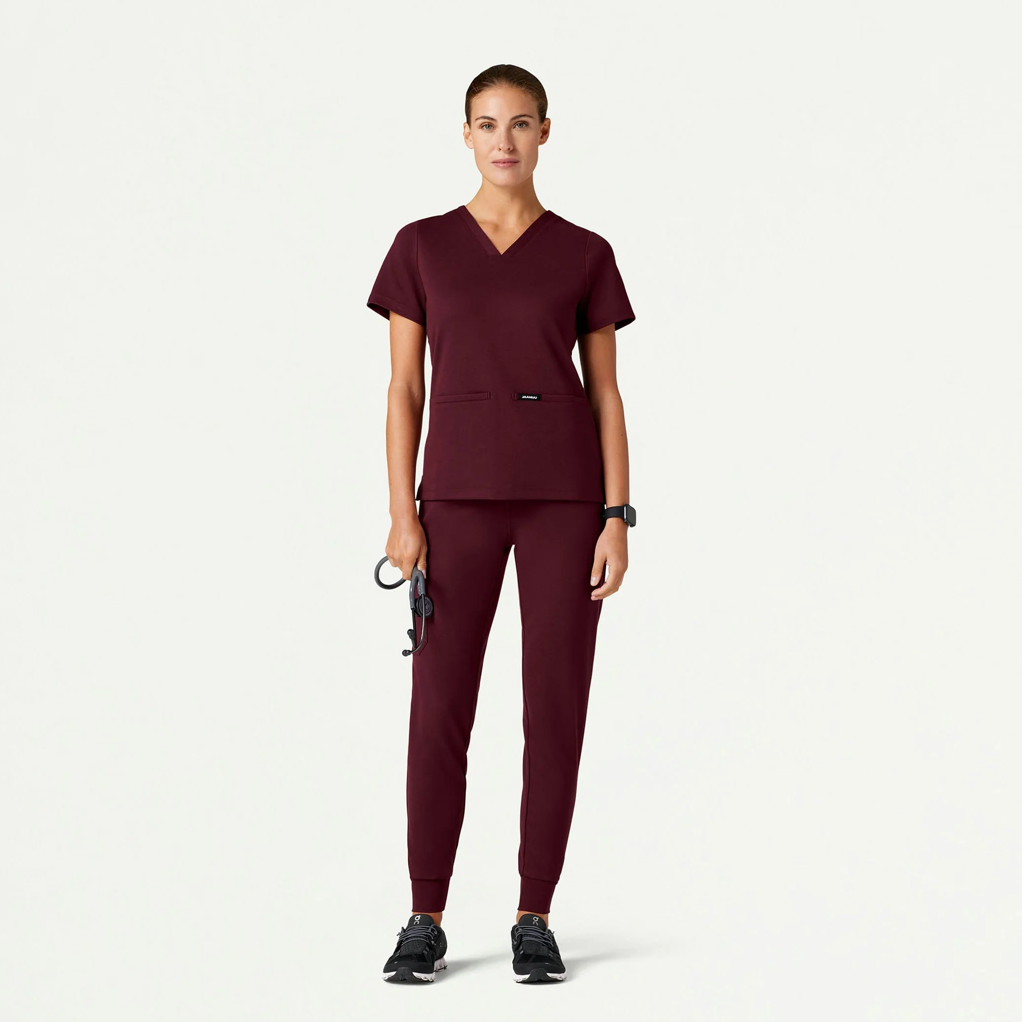 The Everyday UltraSOFT™ Scrub Set - Burgundy