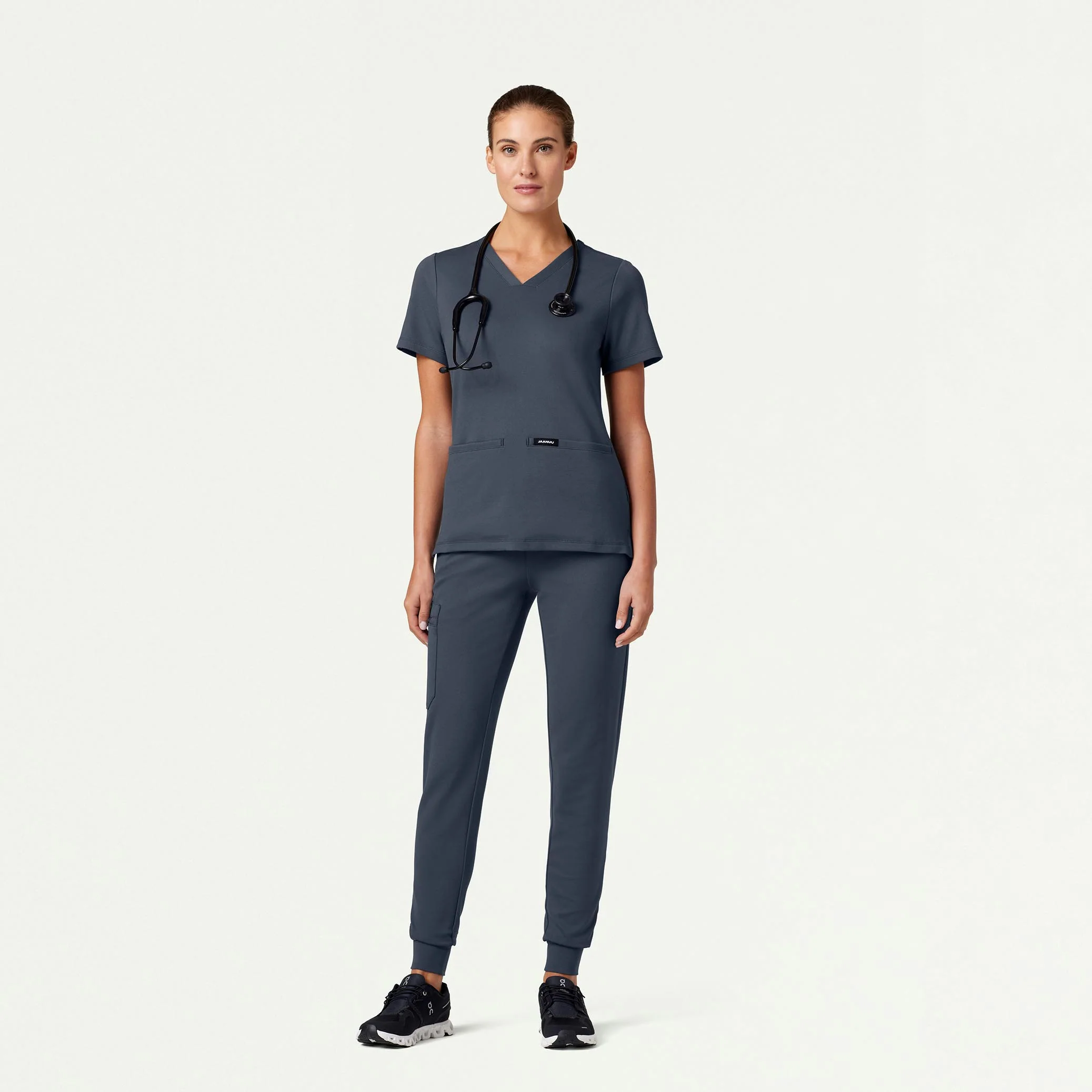 The Everyday UltraSOFT™ Scrub Set - Carbon Gray