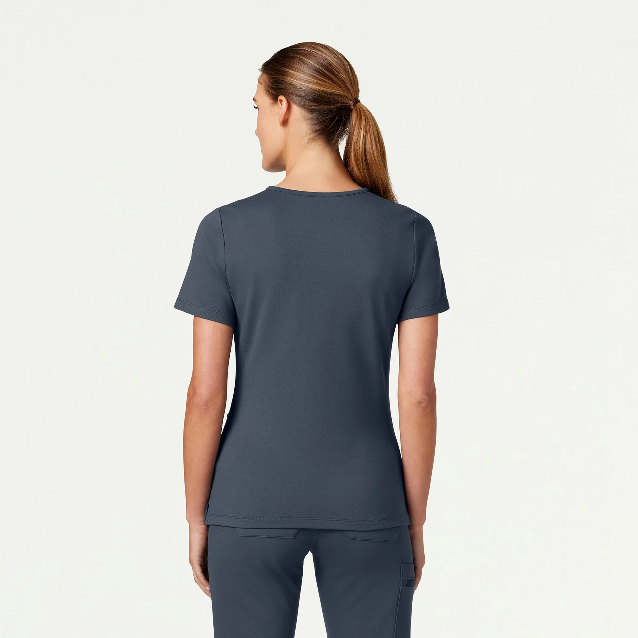The Everyday UltraSOFT™ Scrub Set - Carbon Gray - Image 3