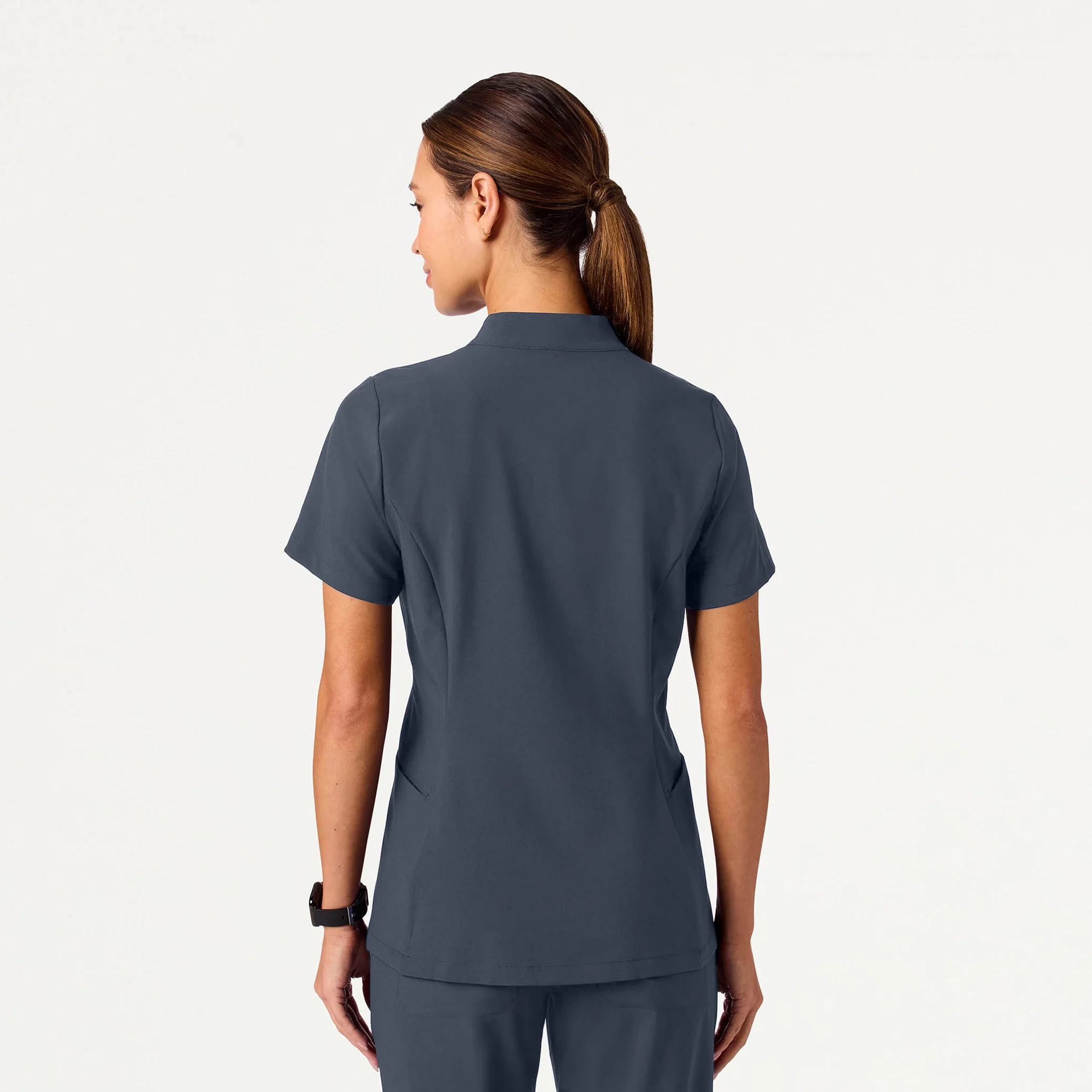 The Fit & Flare UltraLITE™ Scrub Set - Carbon Gray - Image 4