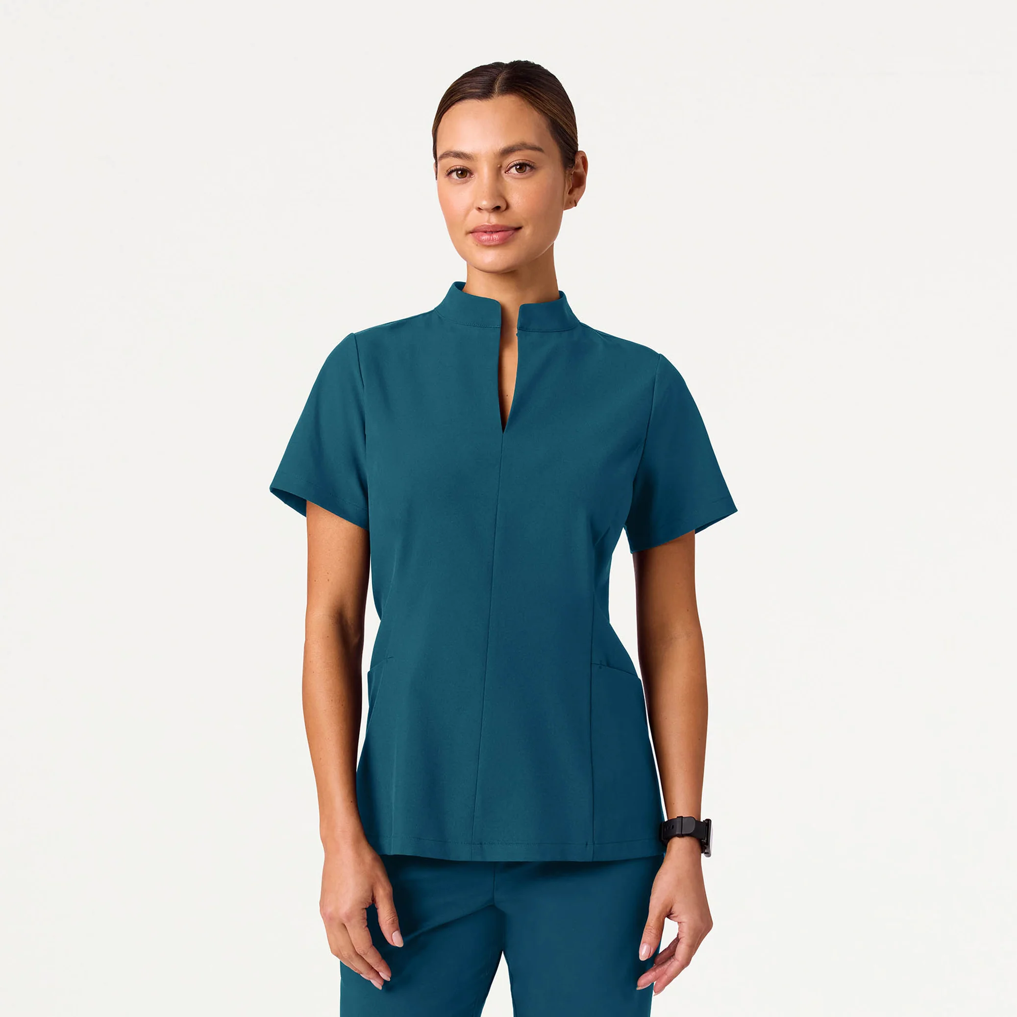 The Fit & Flare UltraLITE™ Scrub Set - Caribbean Blue - Image 2