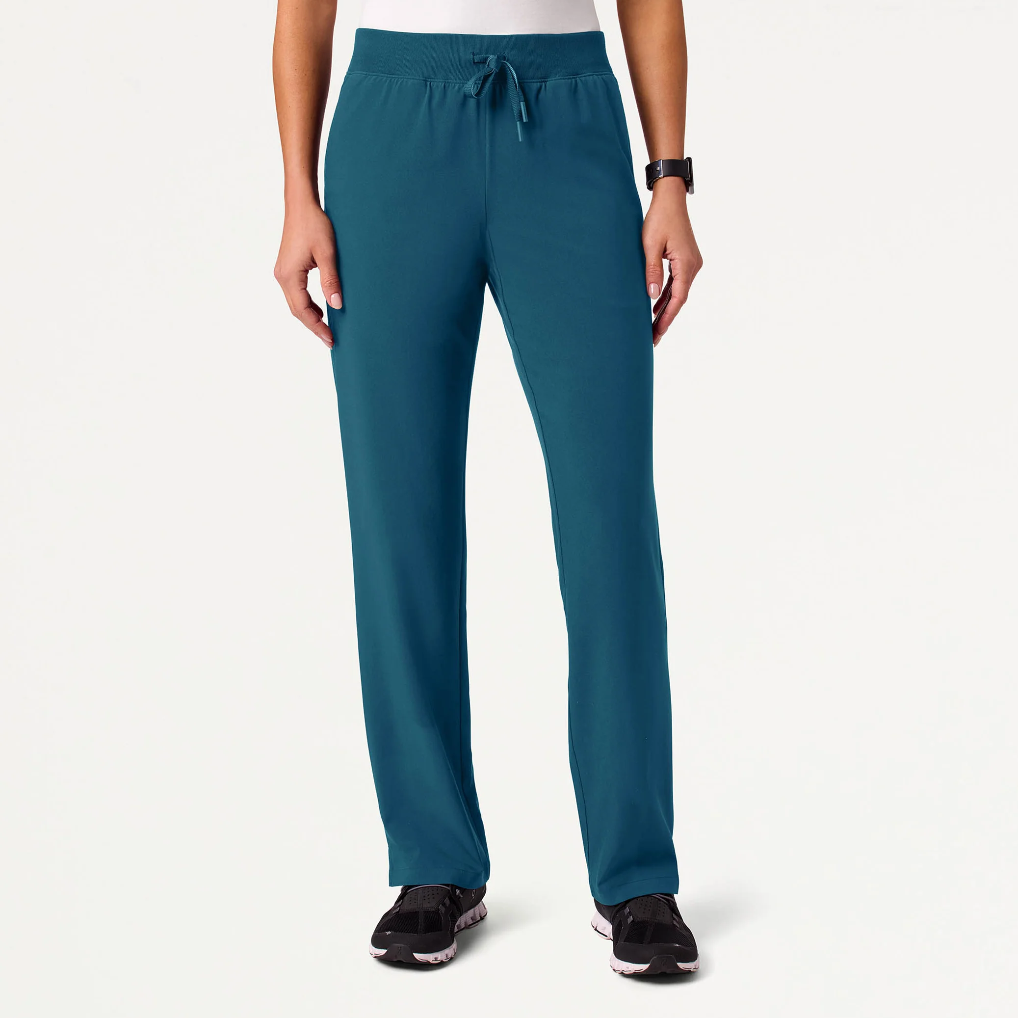 The Fit & Flare UltraLITE™ Scrub Set - Caribbean Blue - Image 5
