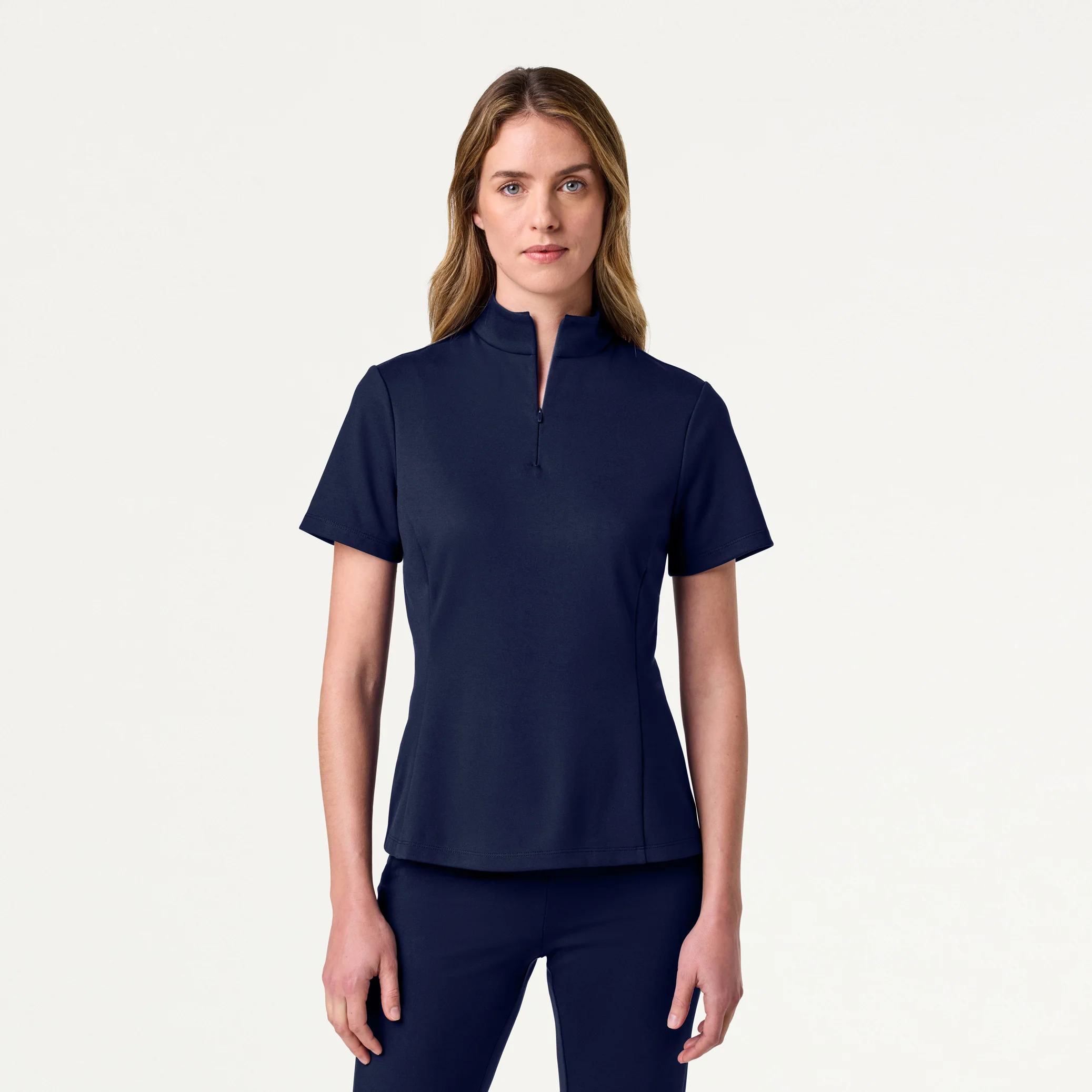 The Half-Zip UltraSOFT™ Scrub Set - Midnight Navy - Image 2