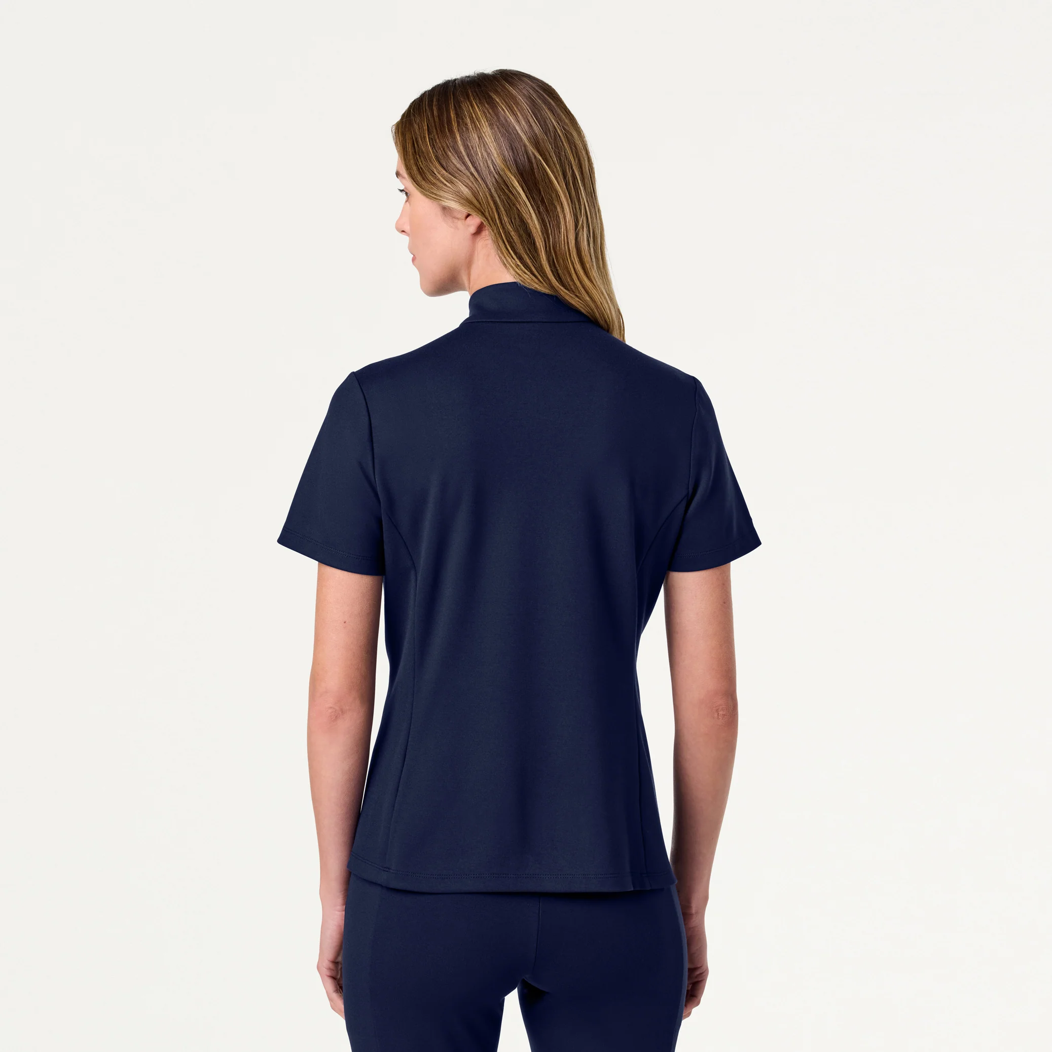 The Half-Zip UltraSOFT™ Scrub Set - Midnight Navy - Image 3