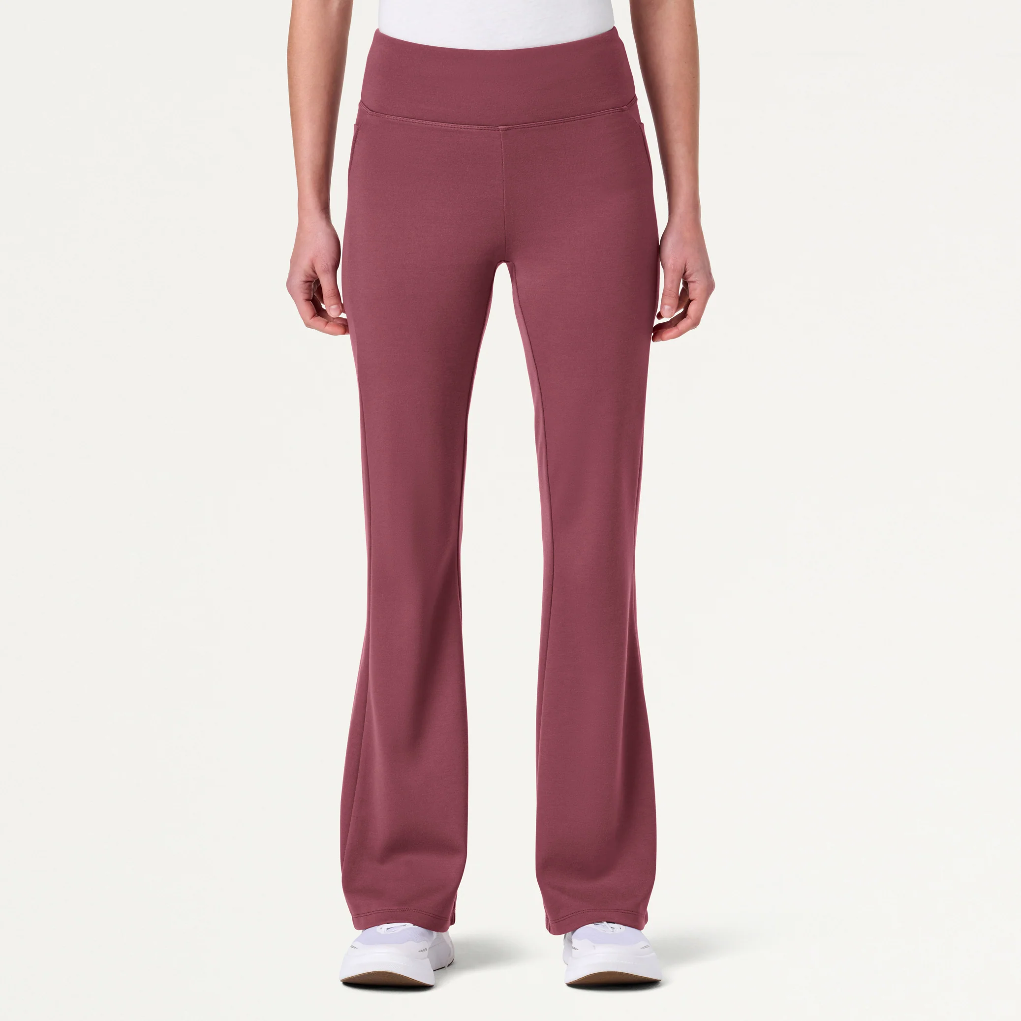 The Half-Zip UltraSOFT™ Scrub Set - Rosewood - Image 4