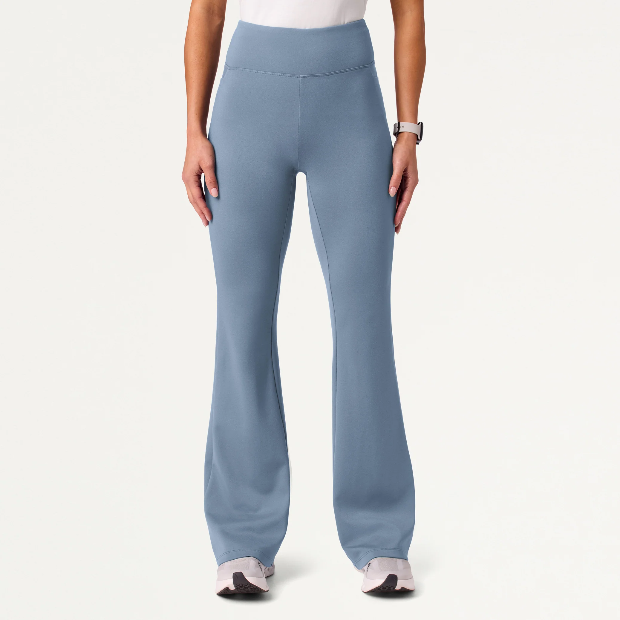 The Half-Zip UltraSOFT™ Scrub Set - Storm Blue - Image 4