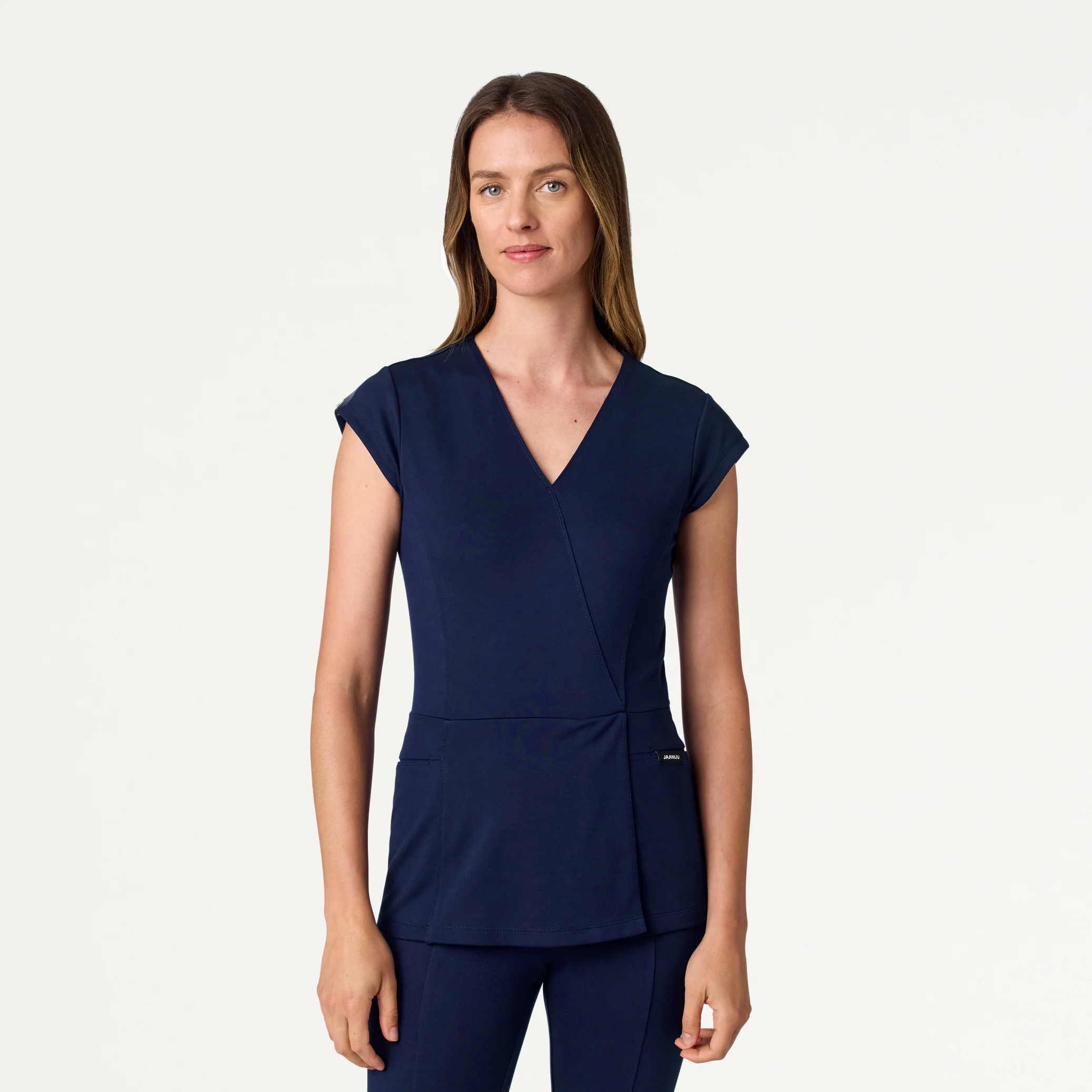 The Mock-Wrap UltraSOFT™ Scrub Set - Midnight Navy - Image 2