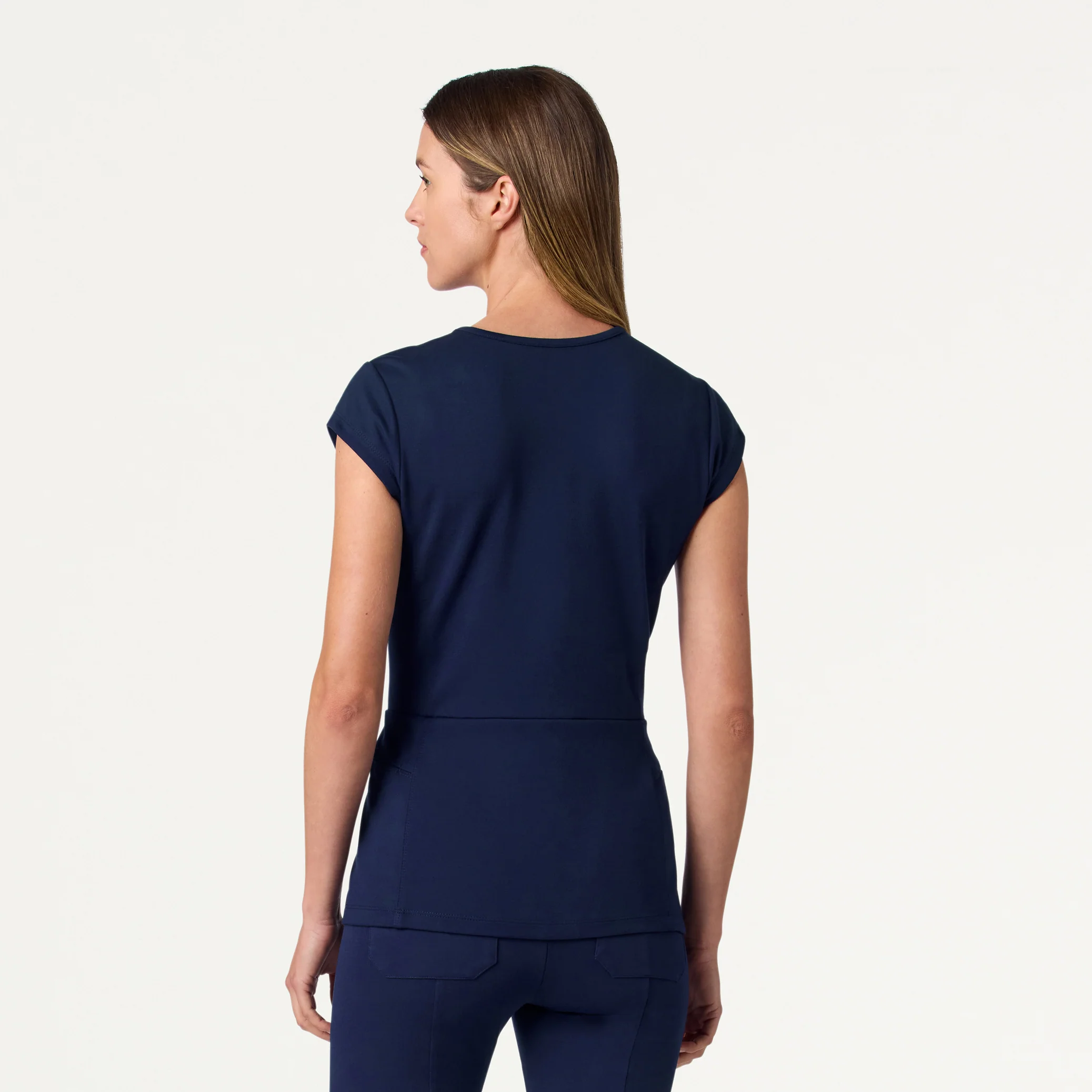 The Mock-Wrap UltraSOFT™ Scrub Set - Midnight Navy - Image 3