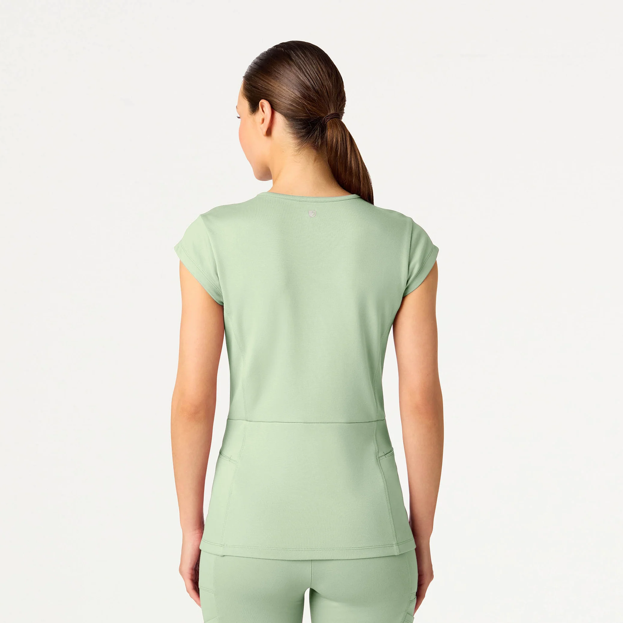 The Mock-Wrap UltraSOFT™ Scrub Set - Mint - Image 3