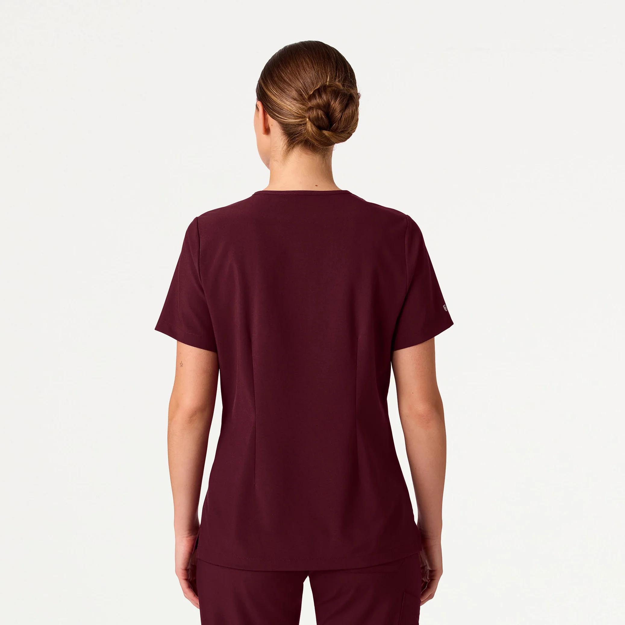 The Original UltraLITE™ Scrub Set - Burgundy - Image 4