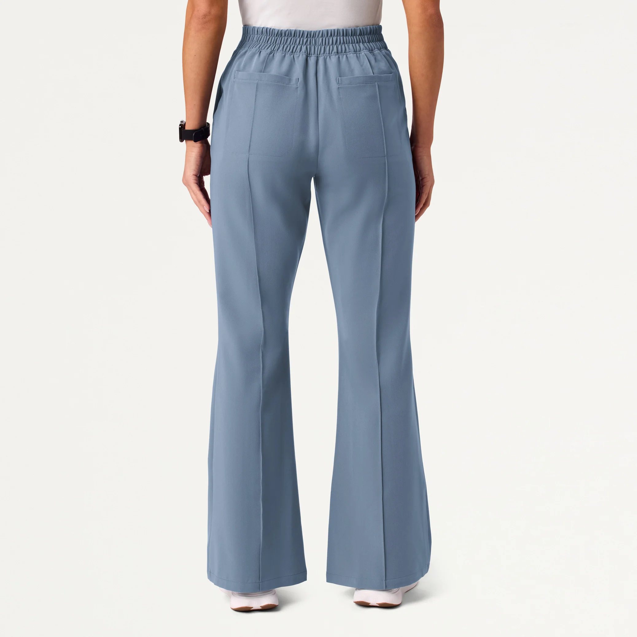 The Tailored Flare Scrub Set - Storm Blue - Image 5