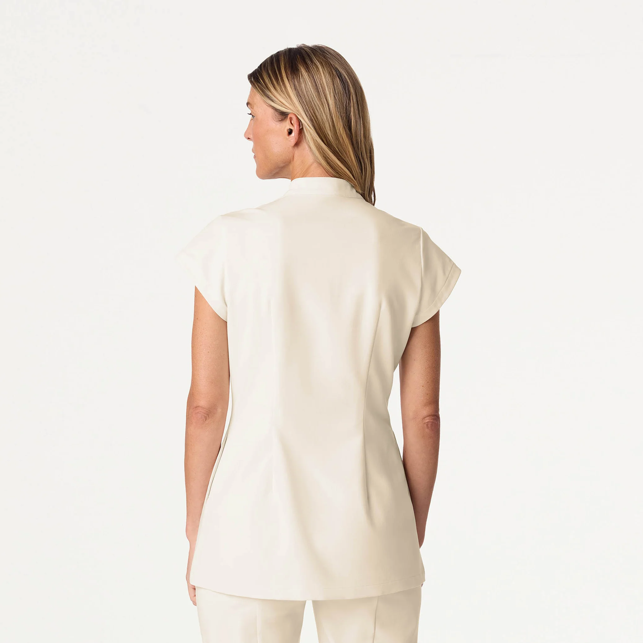 The Tailored Tunic Scrub Set - Birch - Image 3