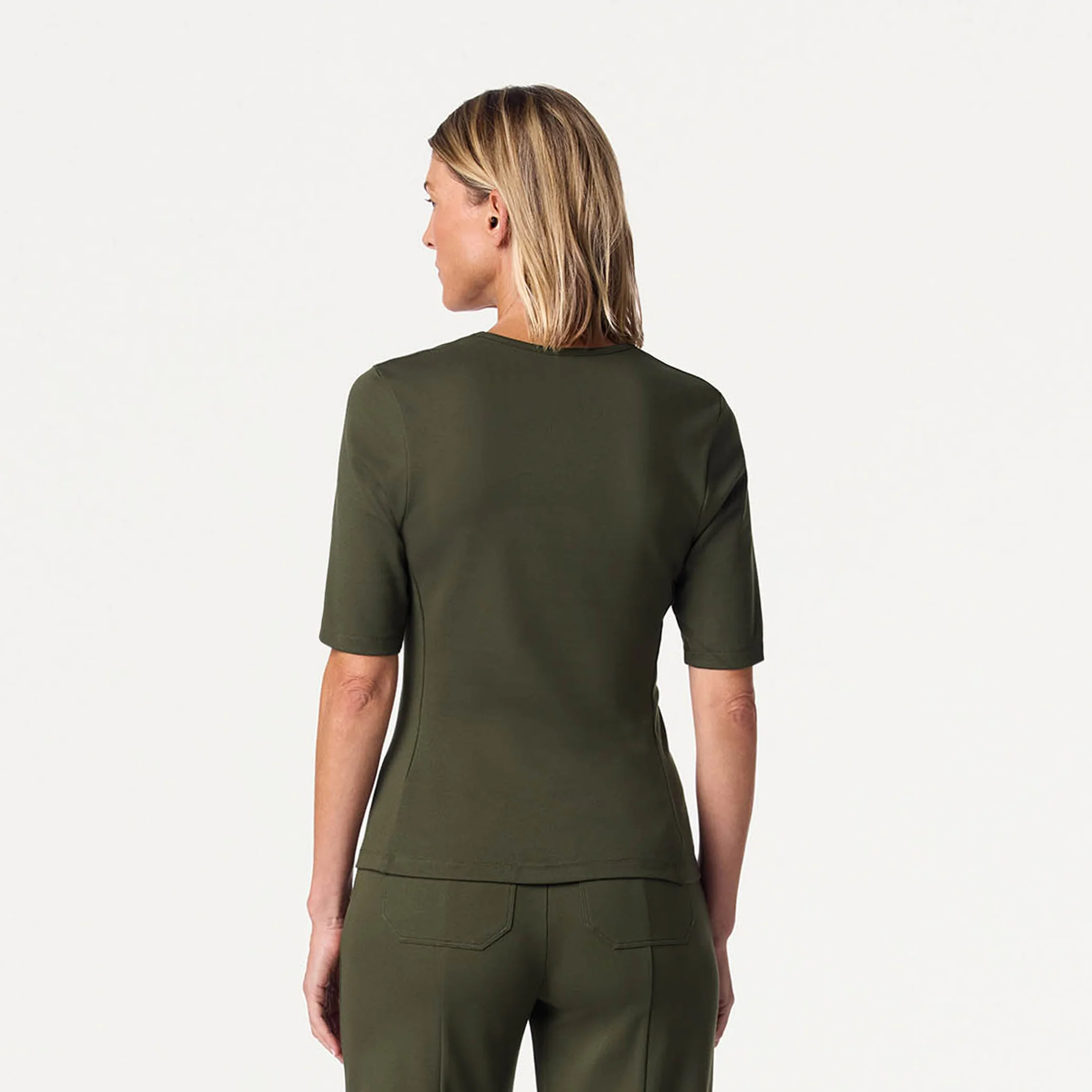 The UltraSOFT™ Skirt Scrub Set - Deep Olive - Image 3