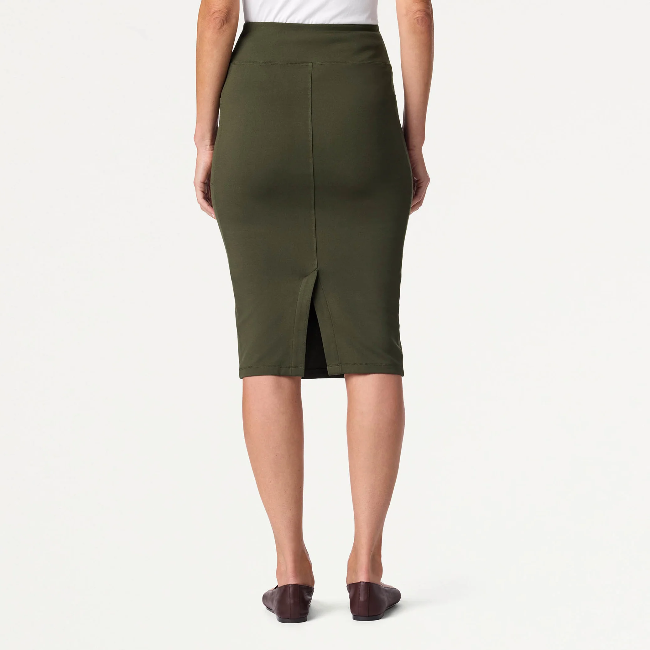 The UltraSOFT™ Skirt Scrub Set - Deep Olive - Image 5