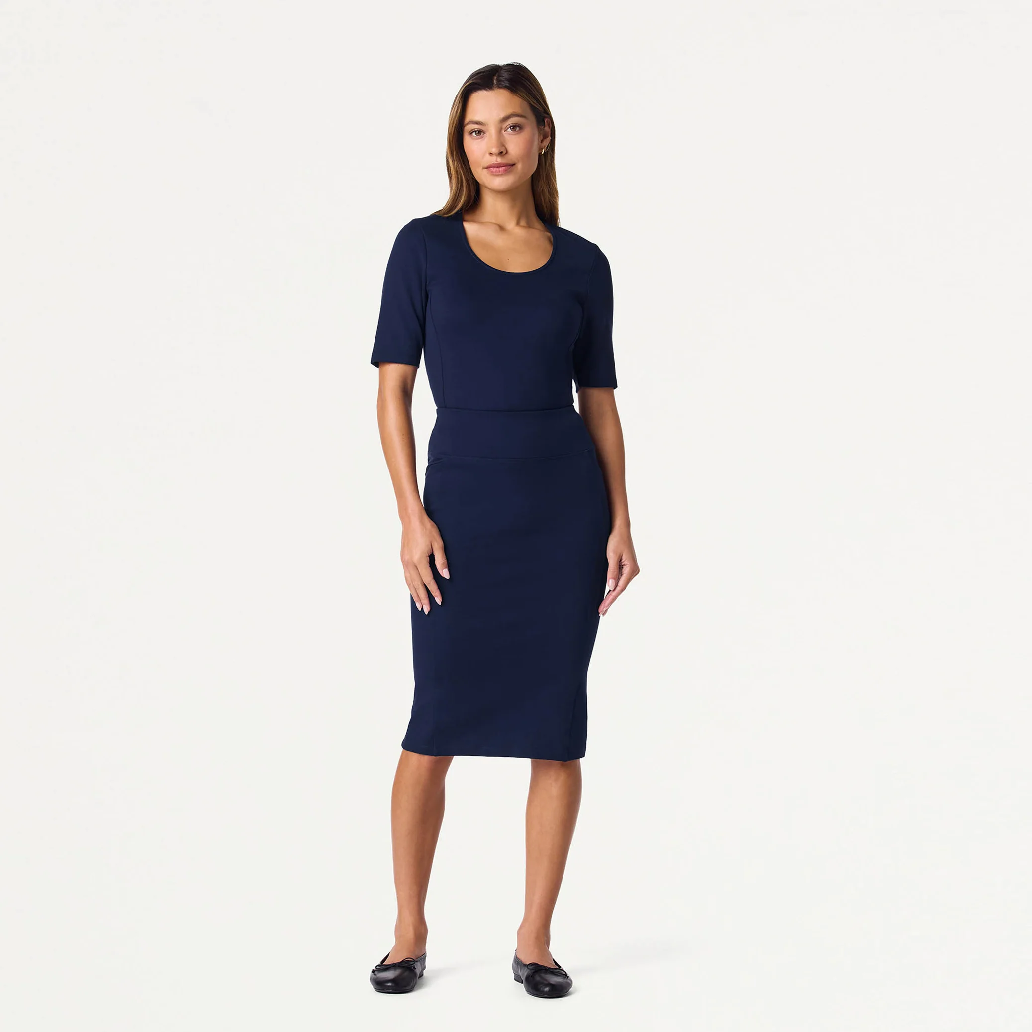 The UltraSOFT™ Skirt Scrub Set - Midnight Navy