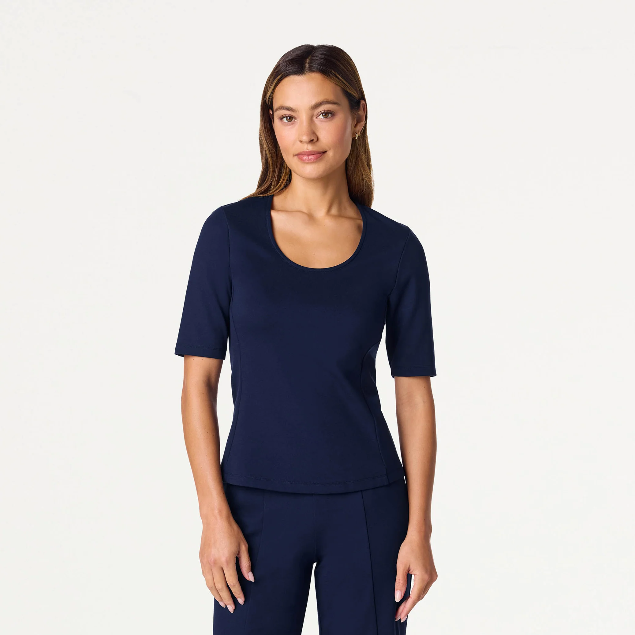 The UltraSOFT™ Skirt Scrub Set - Midnight Navy - Image 2