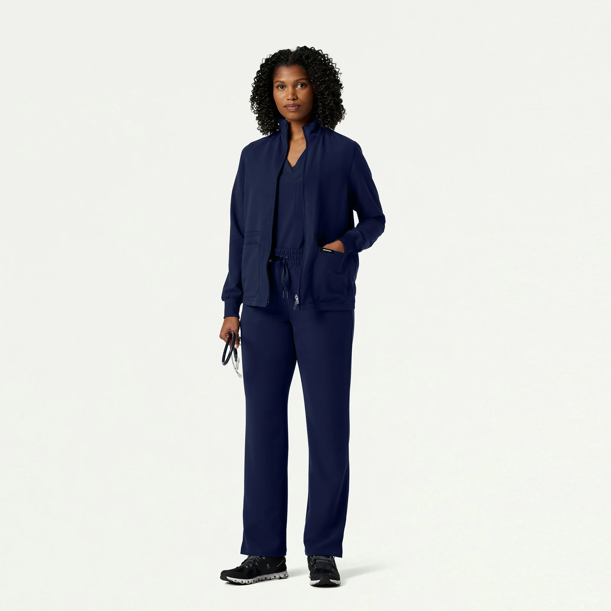 The Yuri Jacket Scrub Set - Midnight Navy